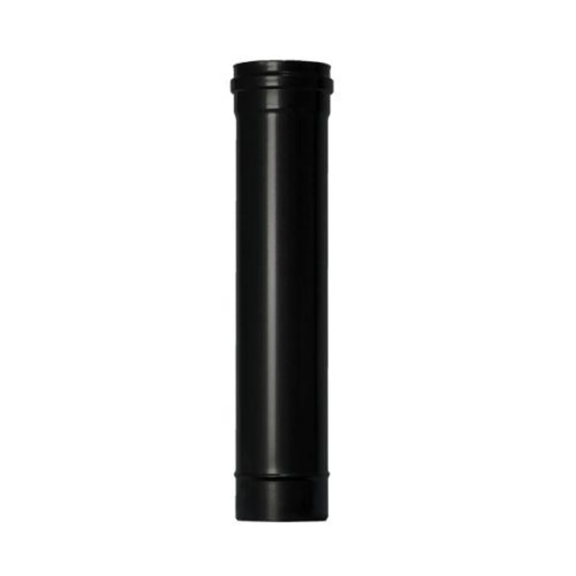 Tubo estufa pellet ø80mmx50cm acero esmaltado vitrificado negro exojo pvt08050