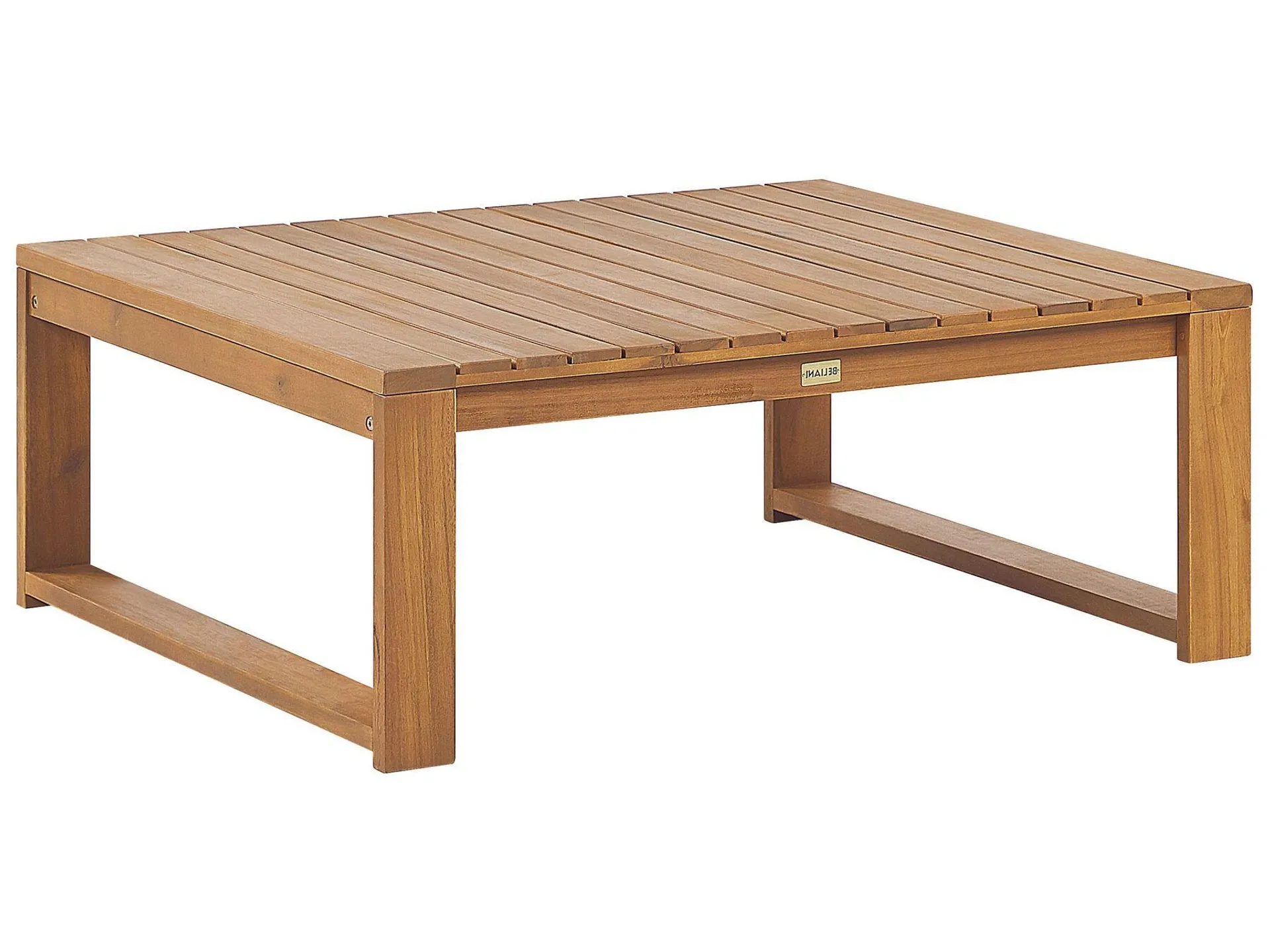 Mesa de centro de madera de acacia clara certificada 90 x 75 cm TIMOR II