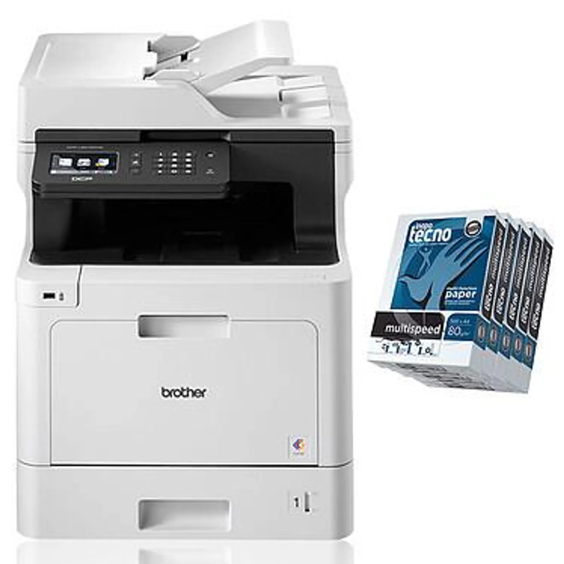 Brother DCP-L8410CDW + Inapa Tecno Resmas 500 Hojas A4.