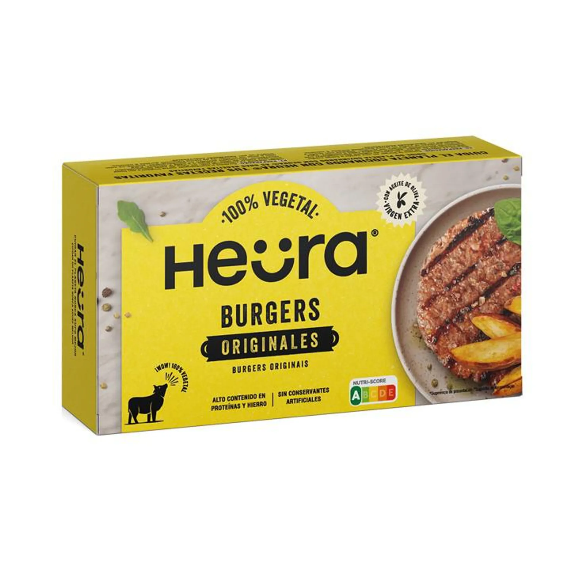 Hamburguesa 100% vegetal Heura