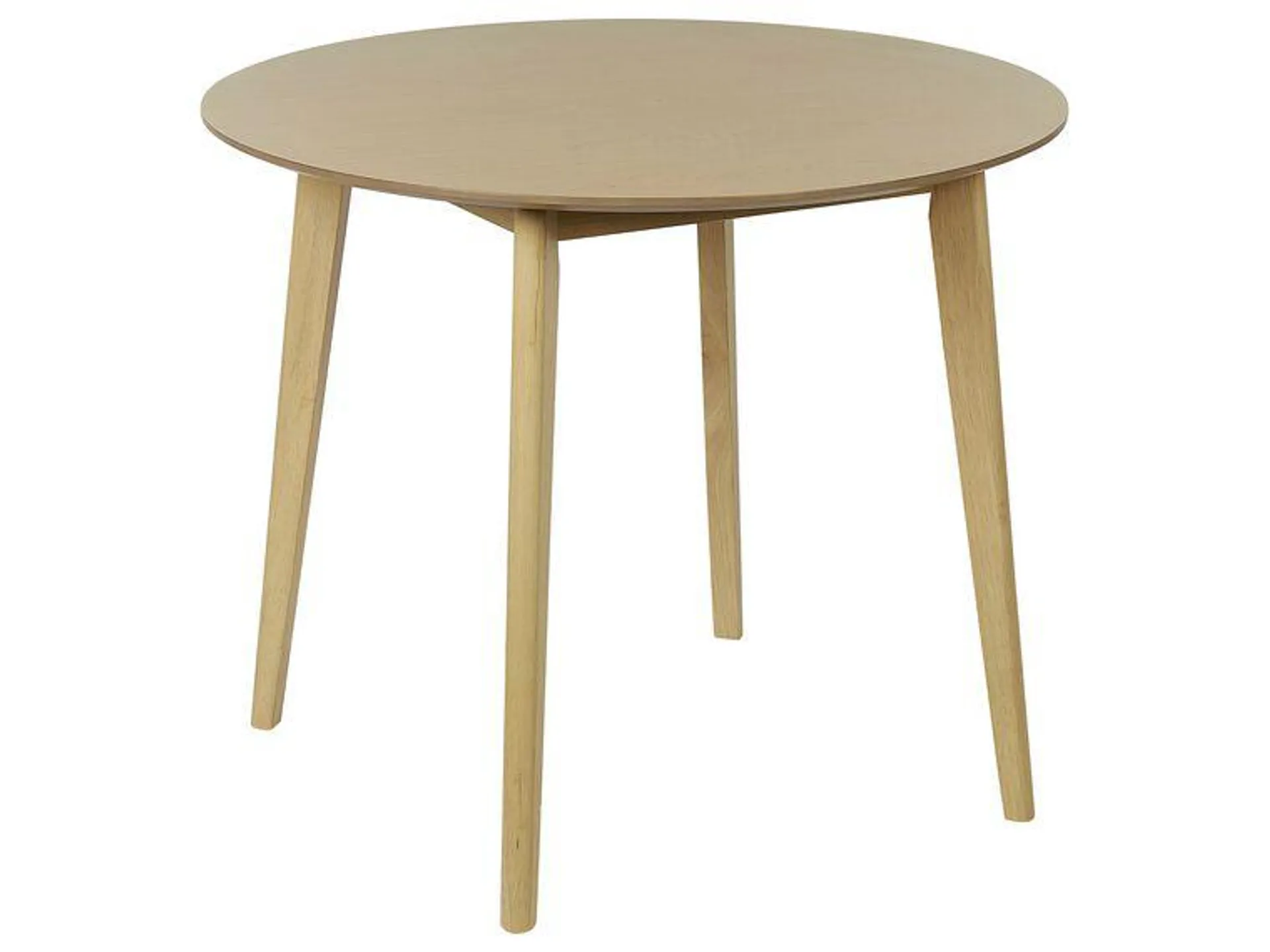 Mesa de comedor madera clara ⌀ 90 cm SANDY