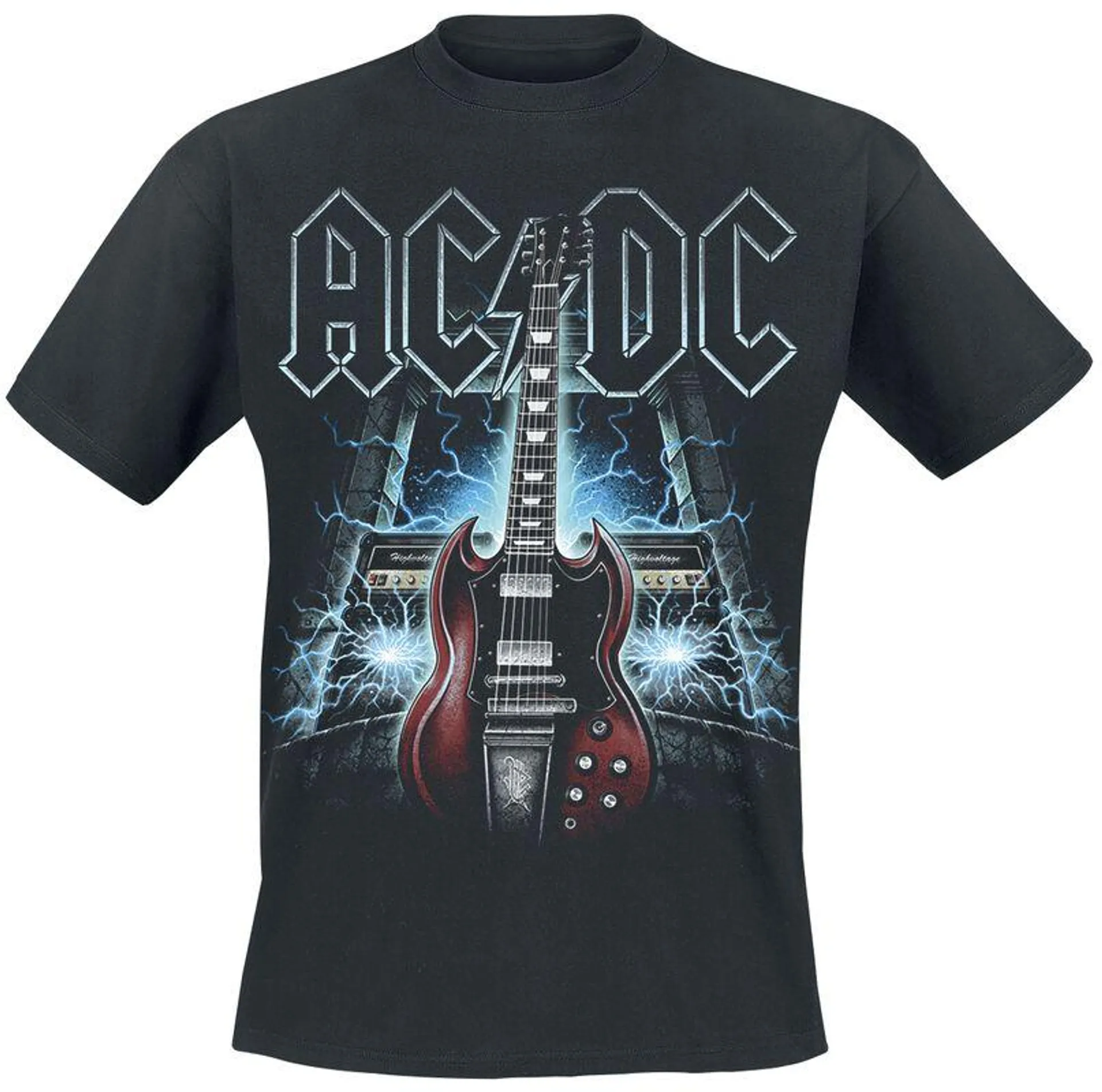 "High Voltage Guitar" Camiseta Negro de AC/DC