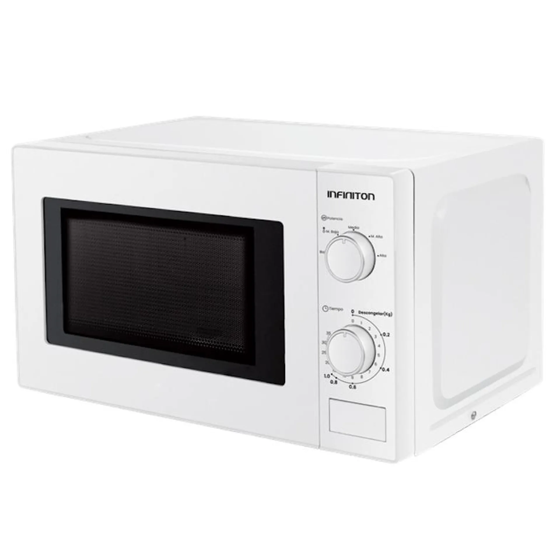 Microondas Infiniton MW-20CT5, 20 Litros, 700 W, Defrost, Blanco