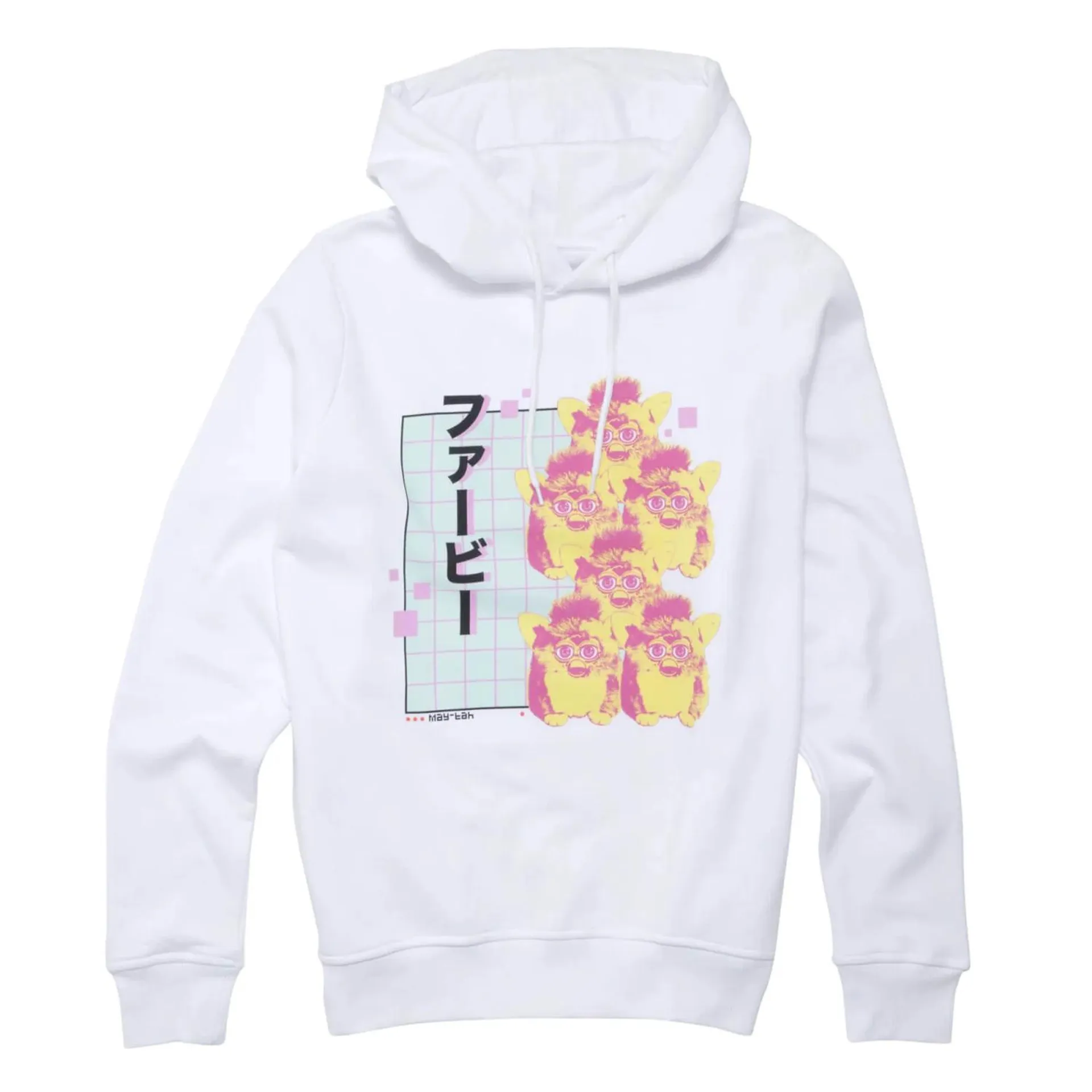 Furby Glitched Hoodie - White