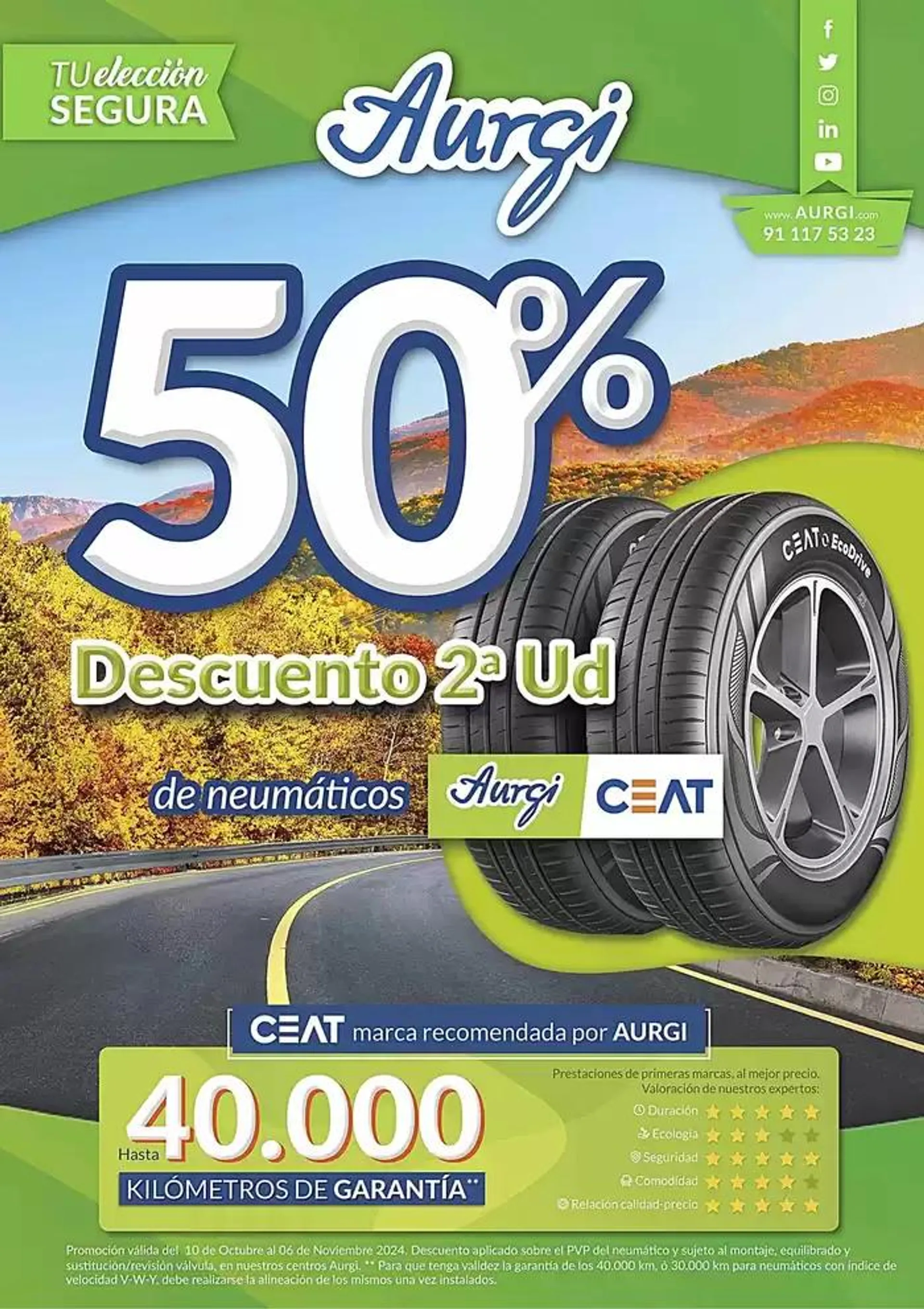 50% descuento 2a ud de neumáticos - 1