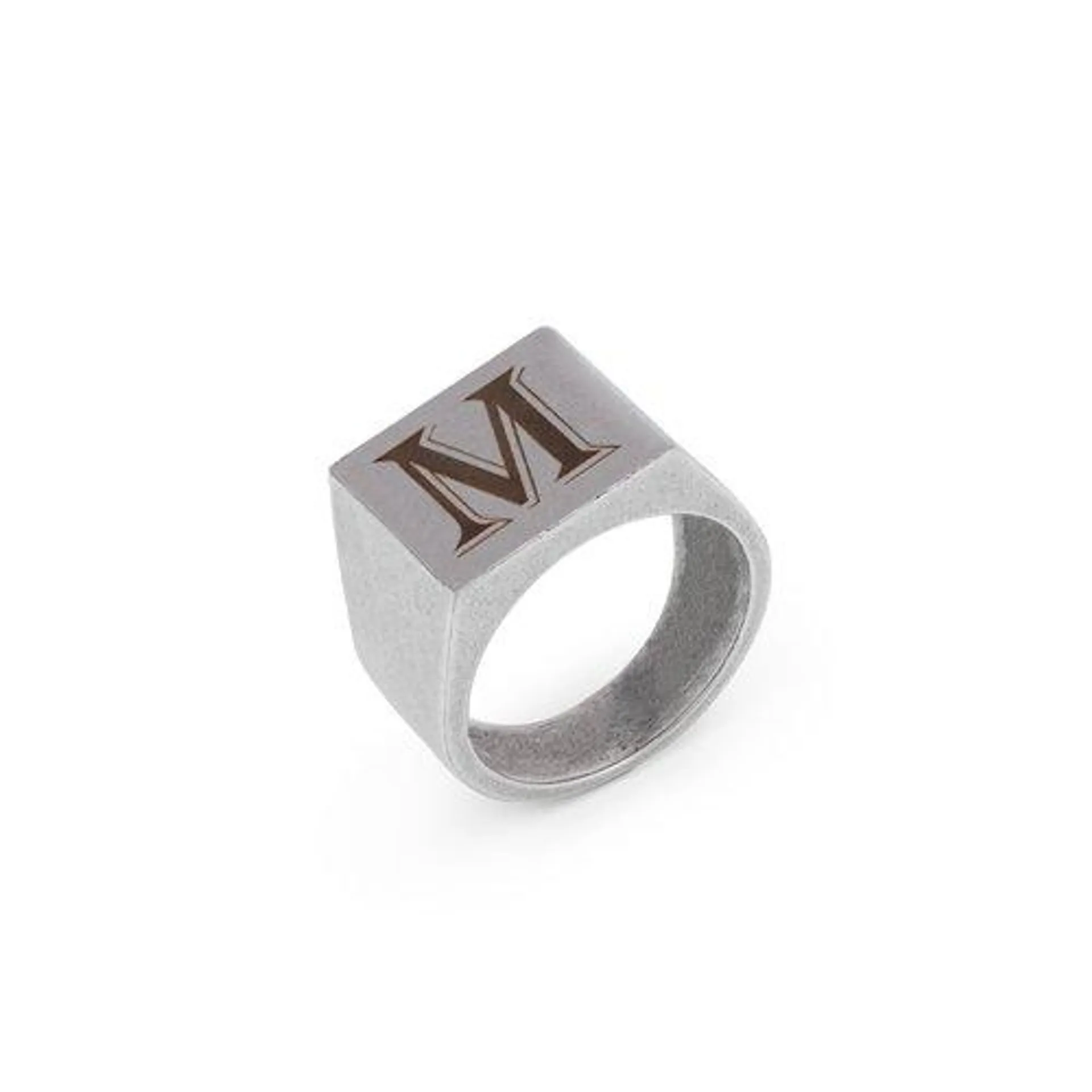 Anillo Hombre Plata envejecida