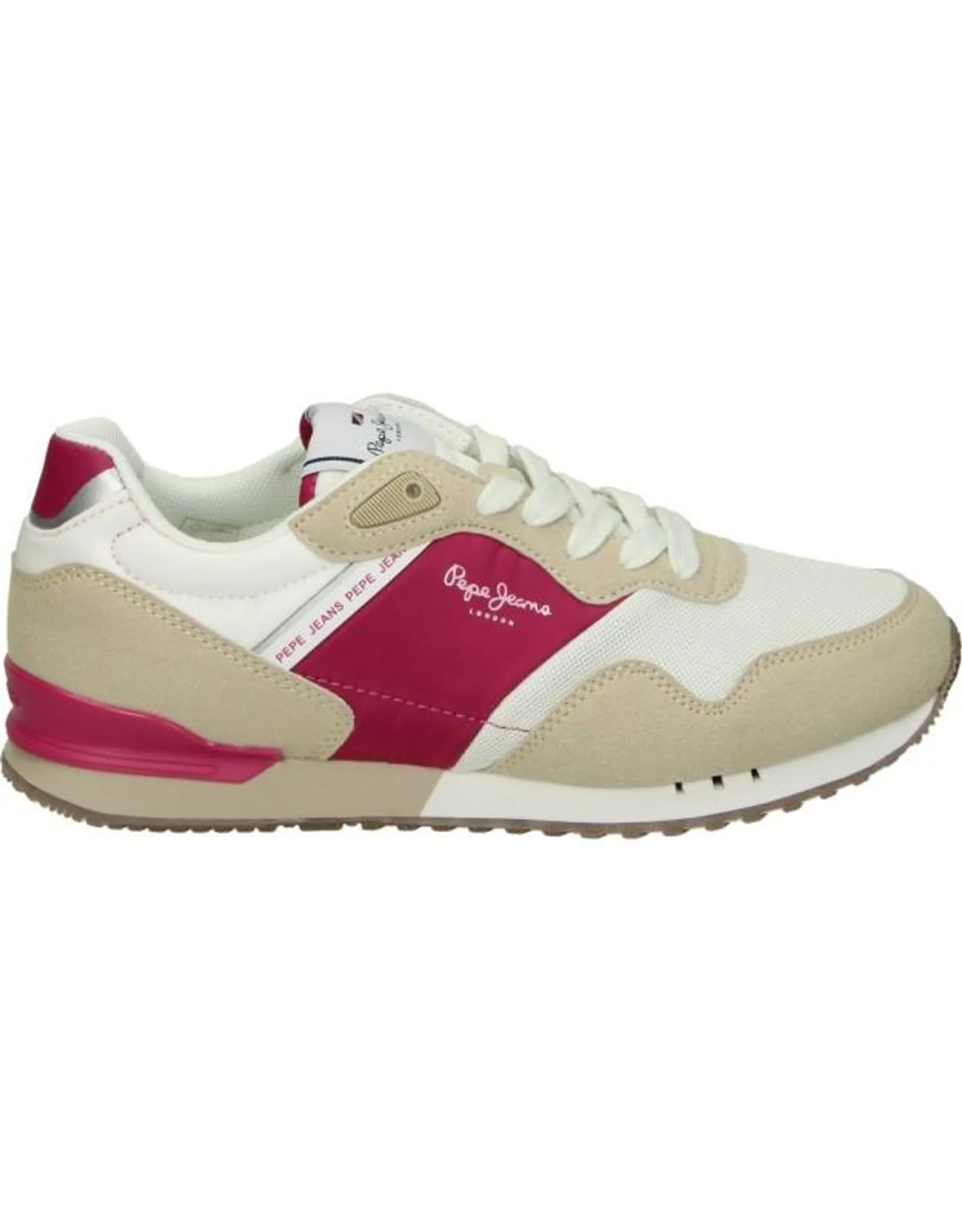 Zapatillas sneaker de mujer PEPE JEANS pgs30585-847 color beige