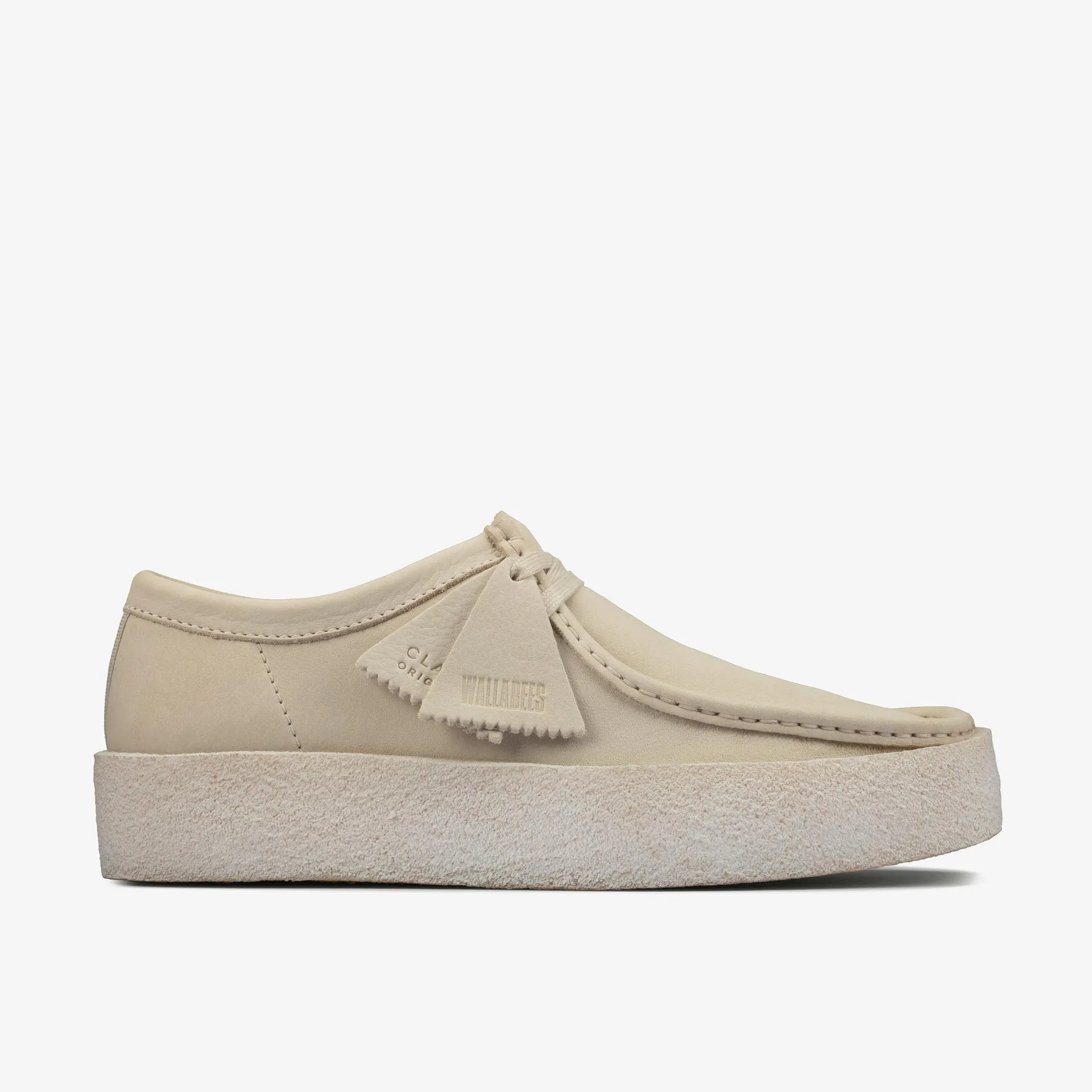 Wallabee Cup Nobuck Blanco