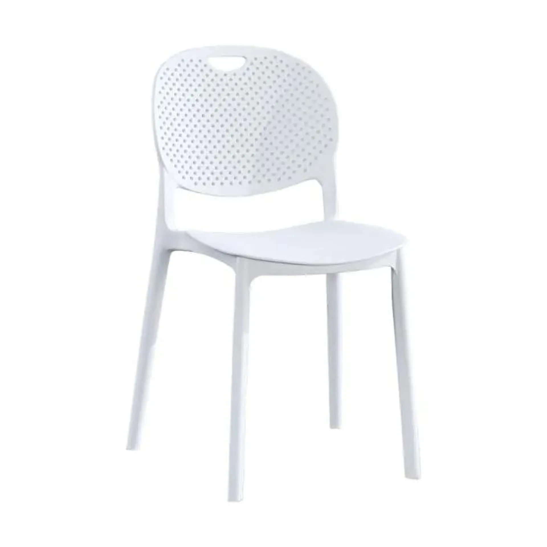 Silla de Cocina color Blanco con Respaldo Redondo JANSEN