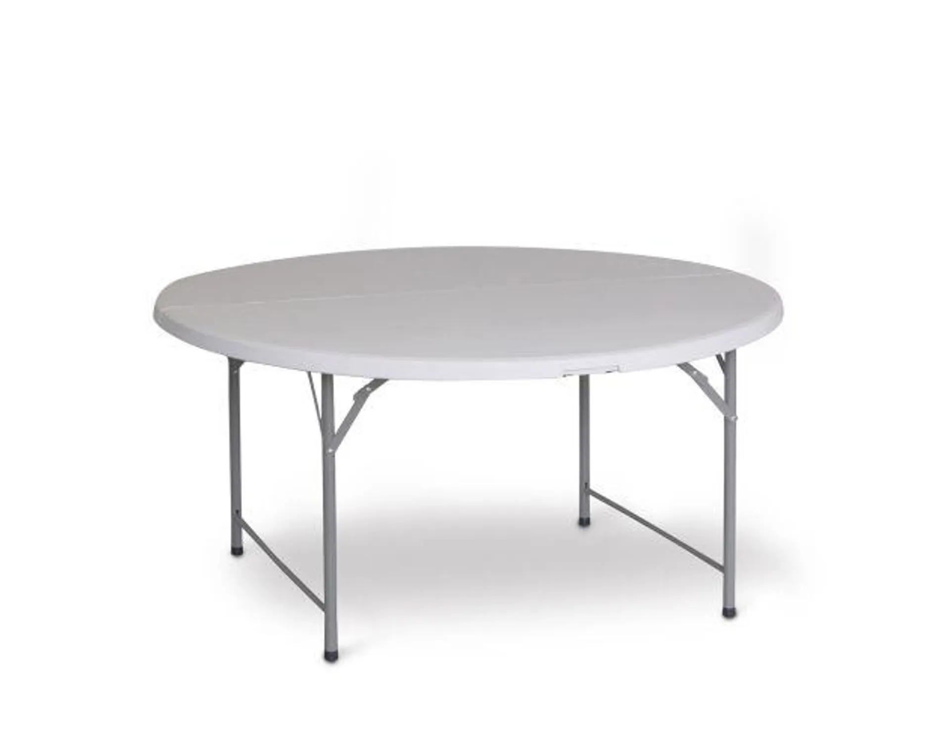 Mesa redonda plegable y portátil Gardiun new koln ø122x74 cm de resina en c