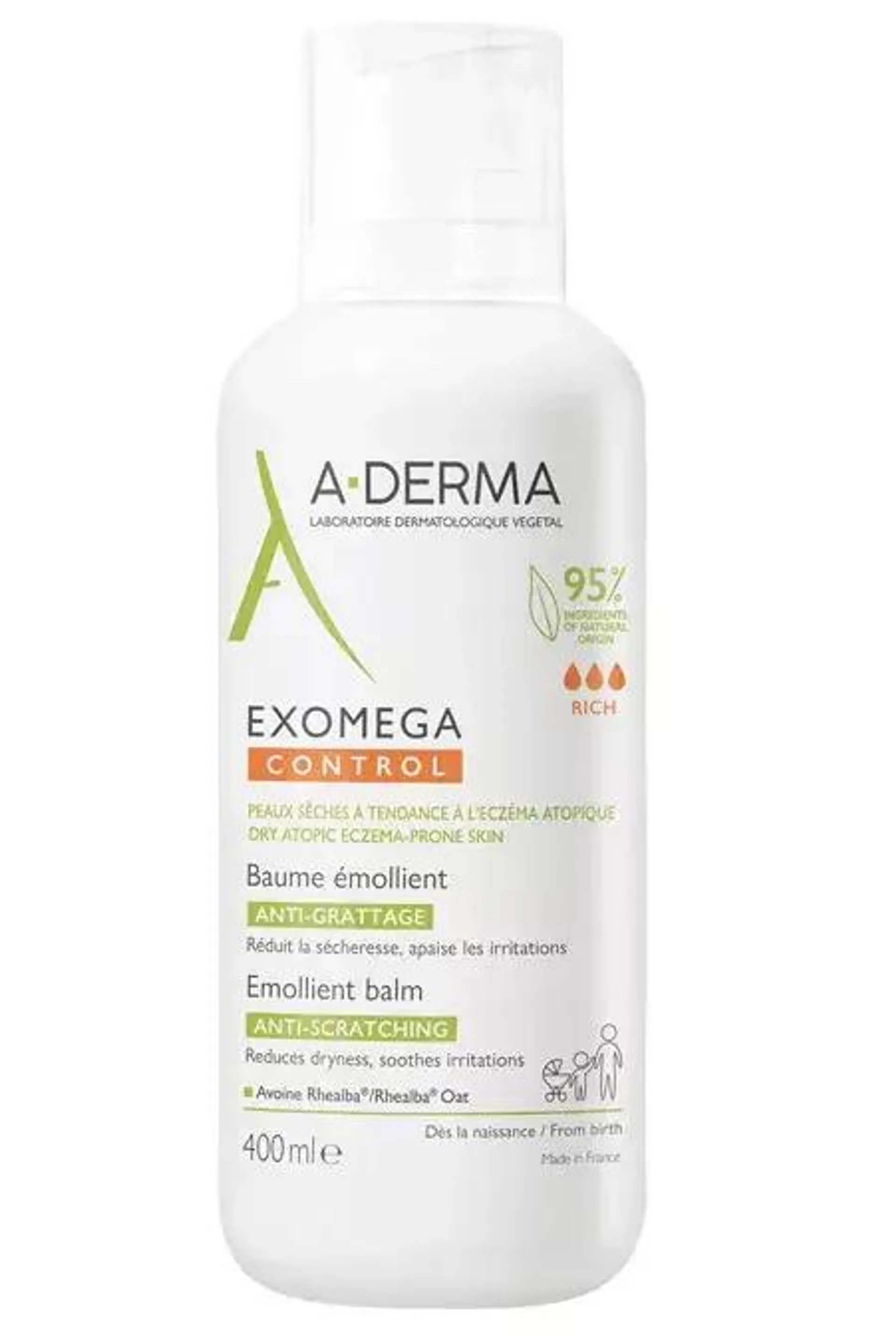 A-Derma Exomega Control Bálsamo Emoliente 400 ml