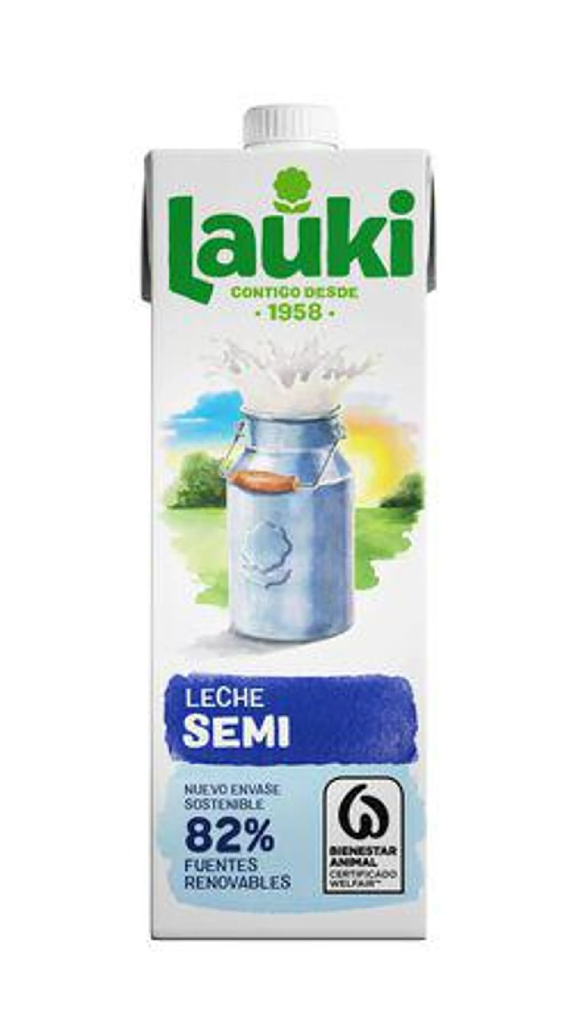 Leche Lauki 1l semidesnatada