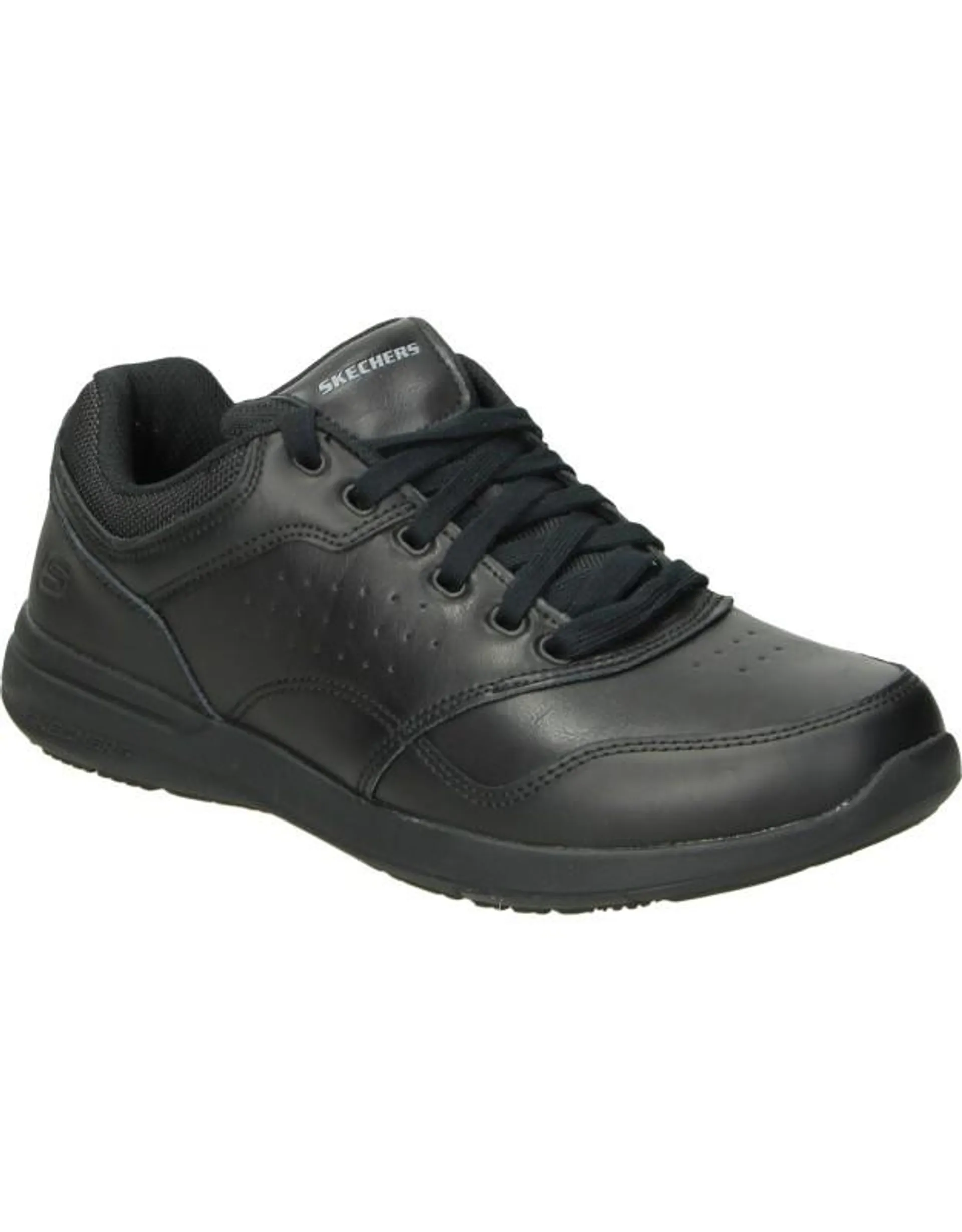 Zapatos de trabajo para hombre plana SKECHERS 65406-bbk en negro