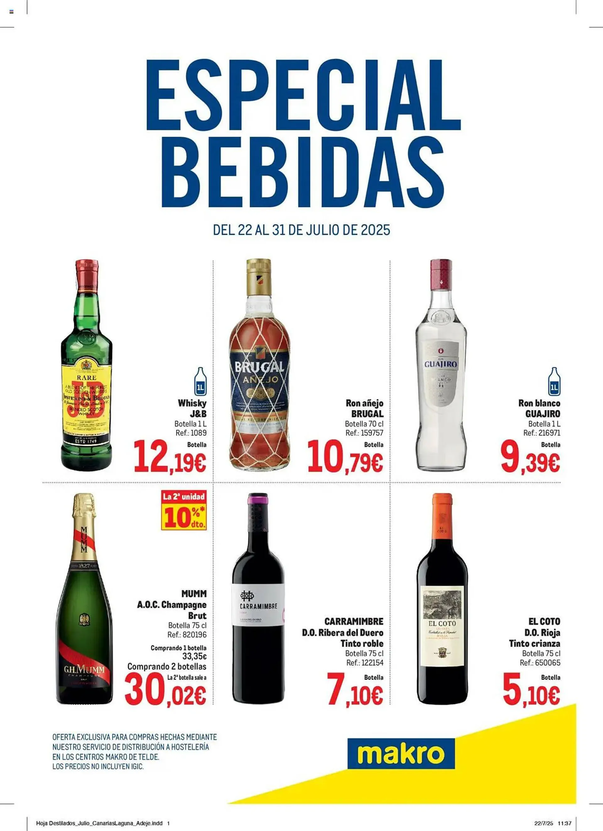 Catálogo de Folleto Makro 22 de julio al 31 de julio 2025 - Página 1