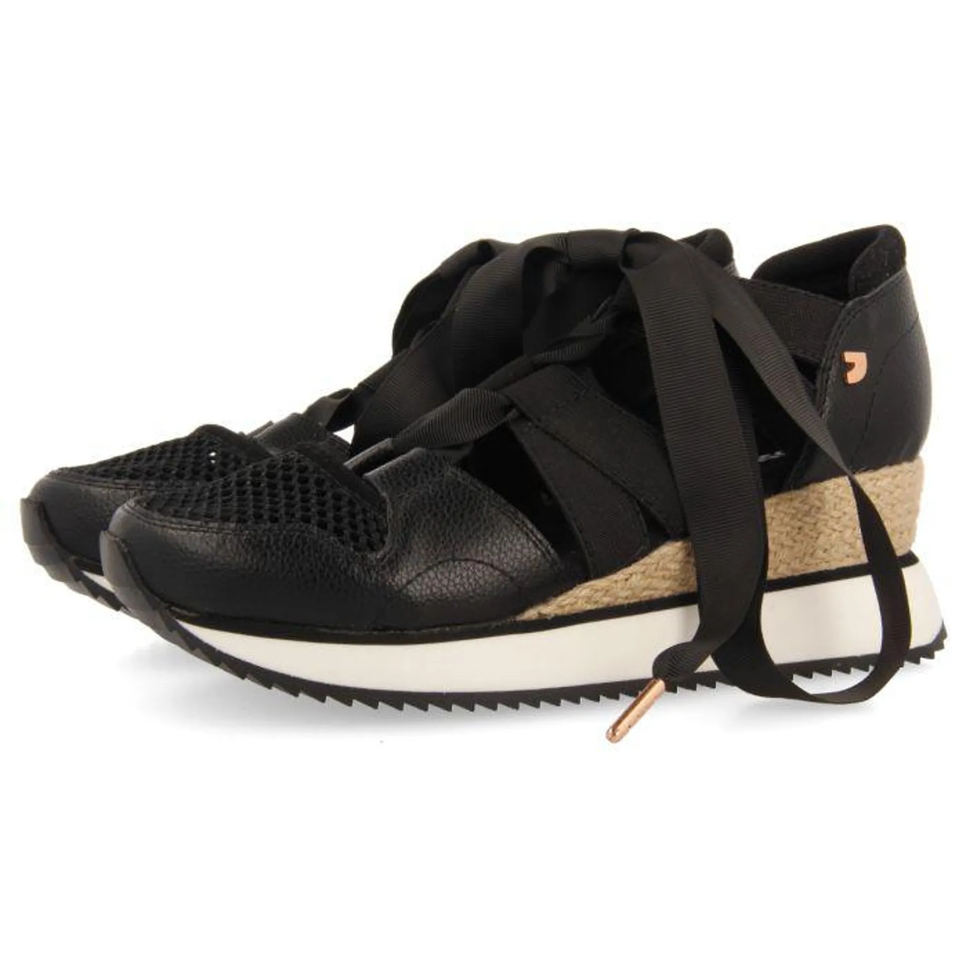 BLACK SPORTS SANDALS ESPADRILLE TYPE WITH STRAPS FOR WOMEN MUIR