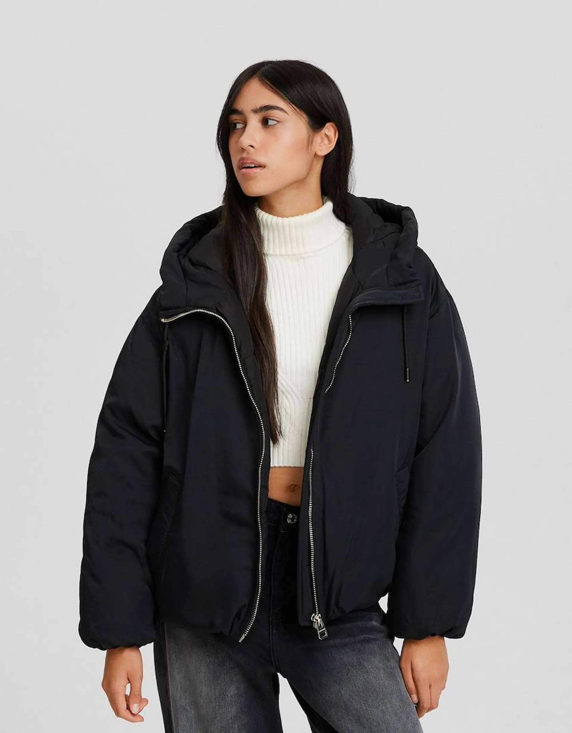 Hooded puffer jacket