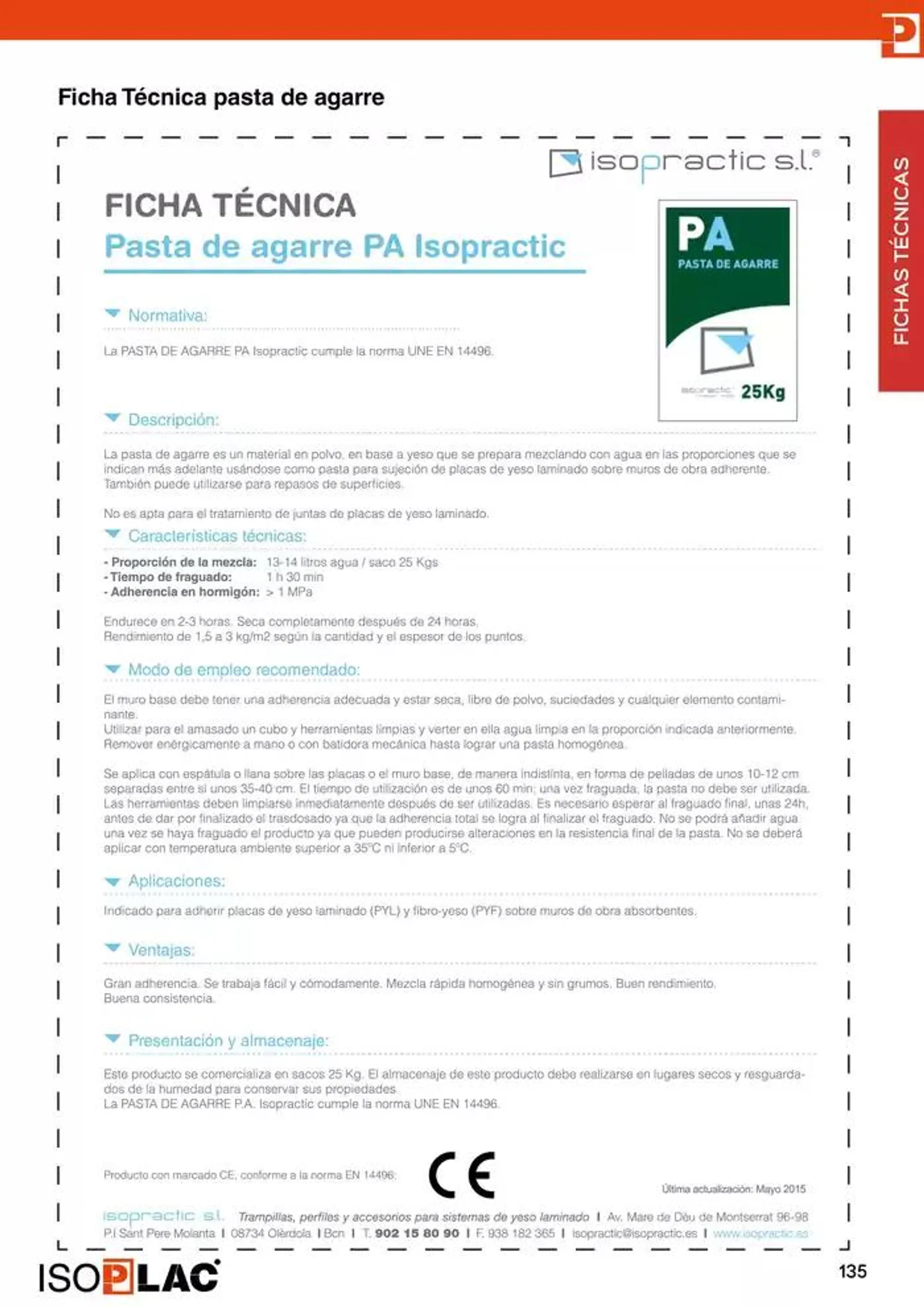 Catálogo de Manual Técnico Isoplac 15 de noviembre al 30 de noviembre 2024 - Página 135