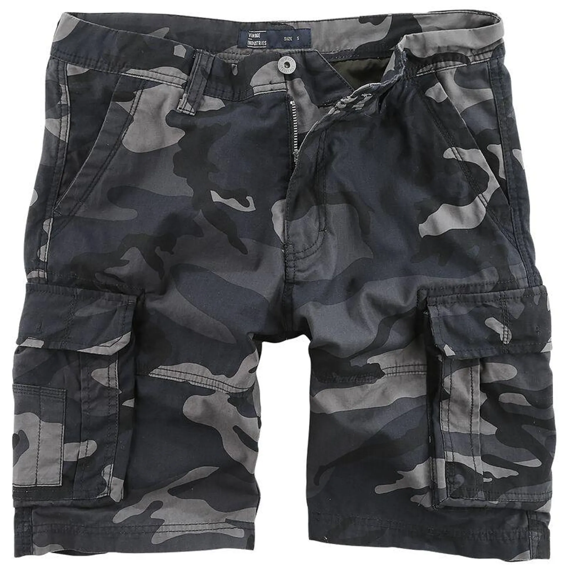 "Rowing Short" Pantalones cortos Camuflaje oscuro de Vintage Industries