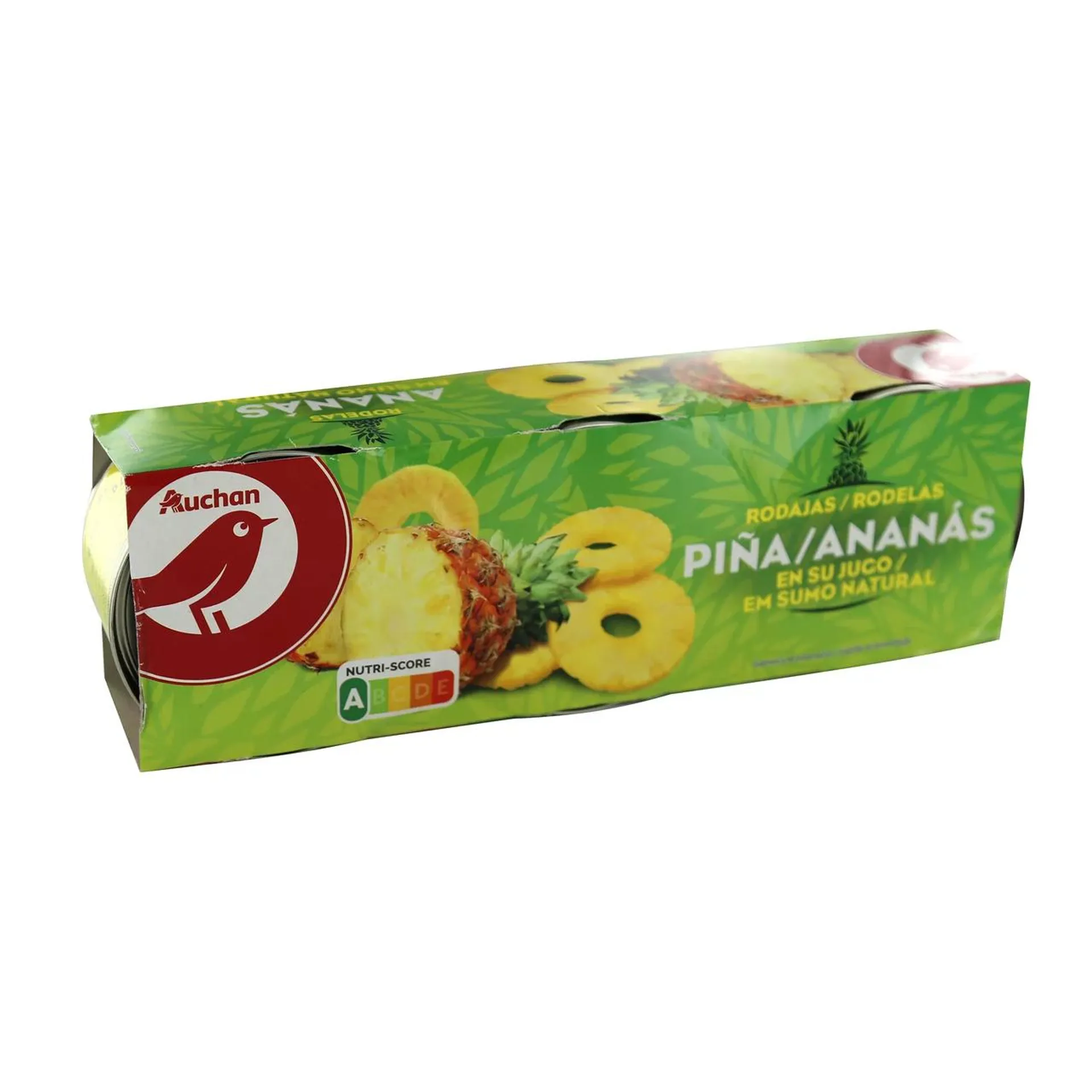 PRODUCTO ALCAMPO Piña en su jugo pack 3 uds. x 136 g.