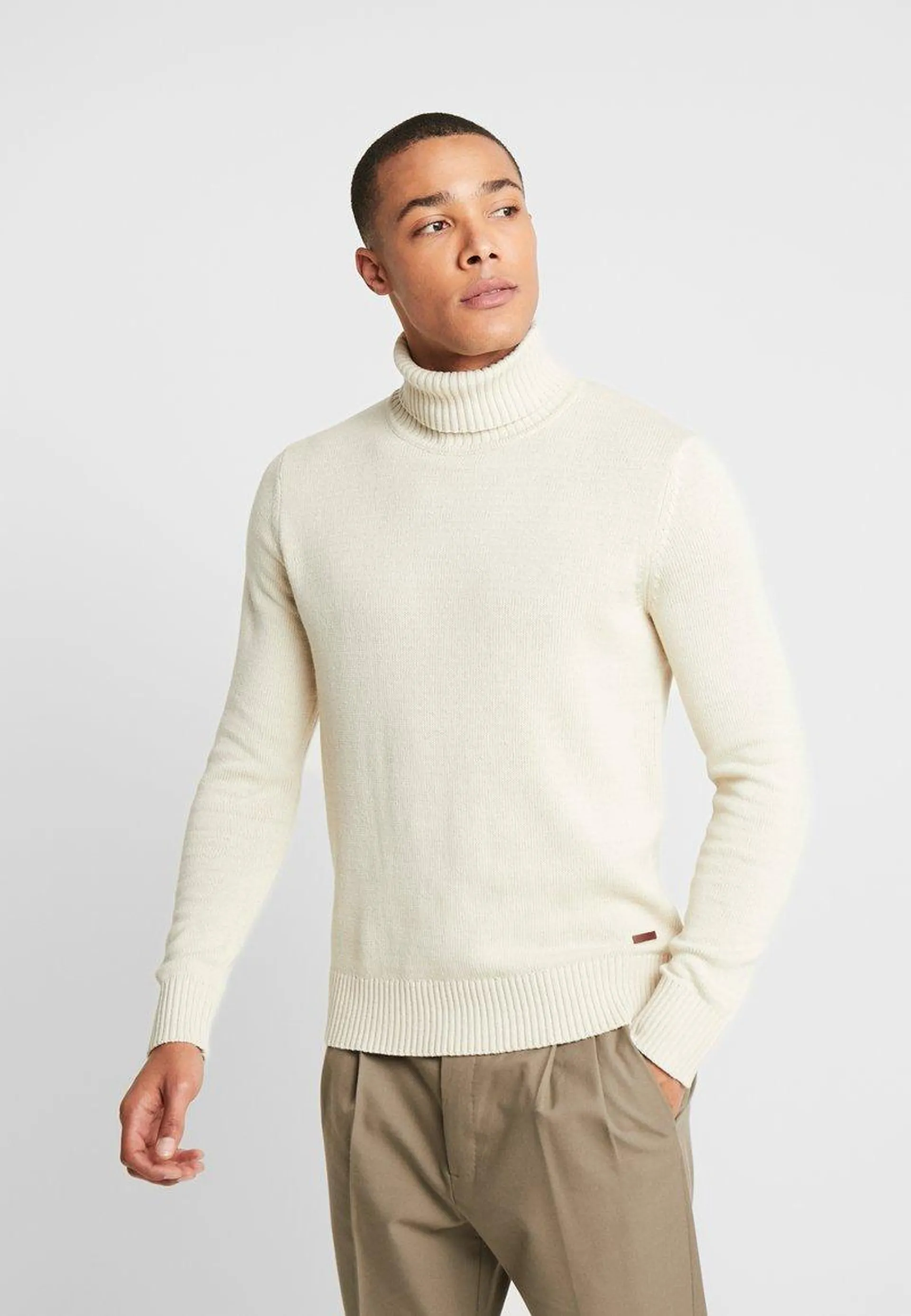 JORCLAY ROLL NECK - Jersey de punto - silver birch