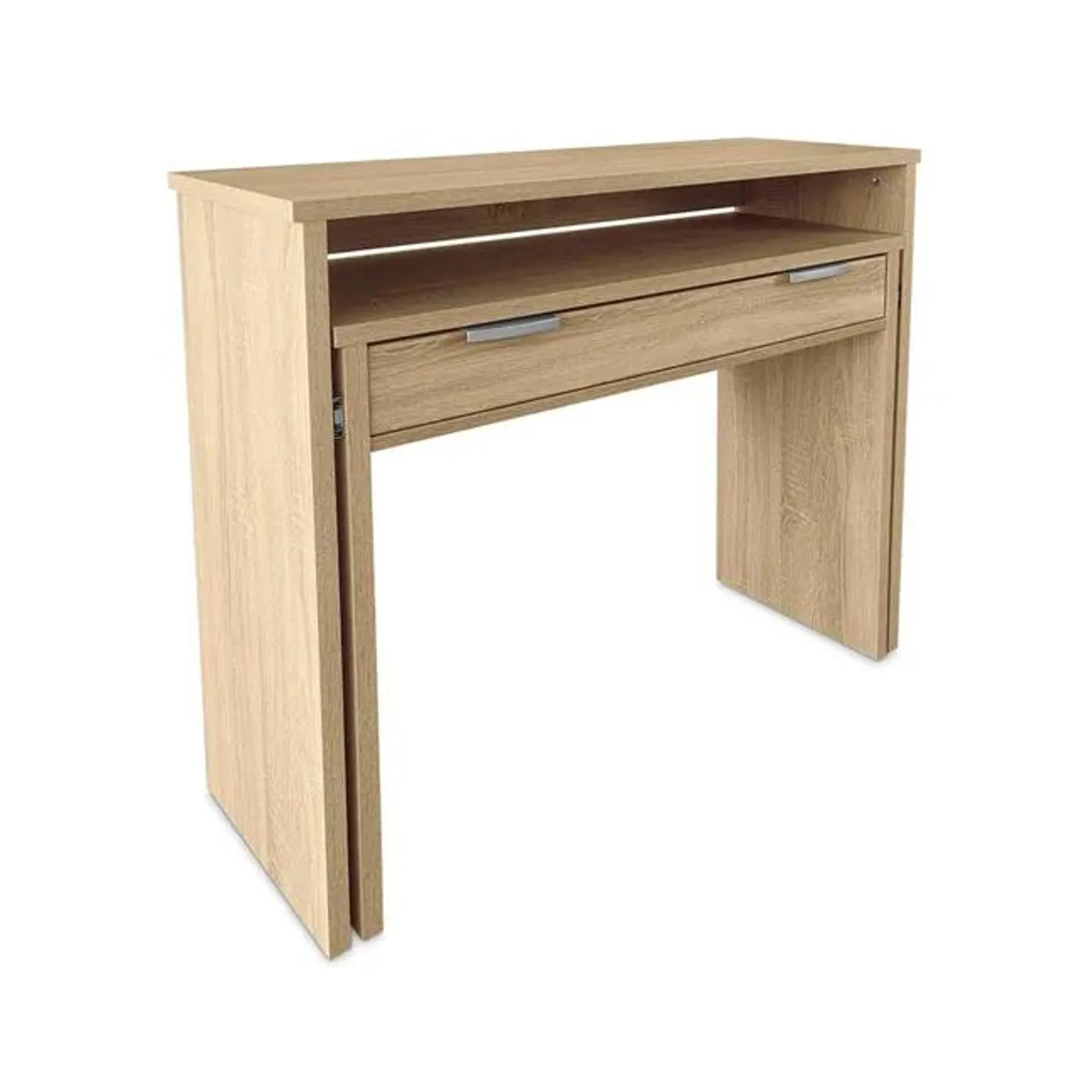 Mesa escritorio extensible Salma Cambria 87CM AL X 64CM AN X 64CM L