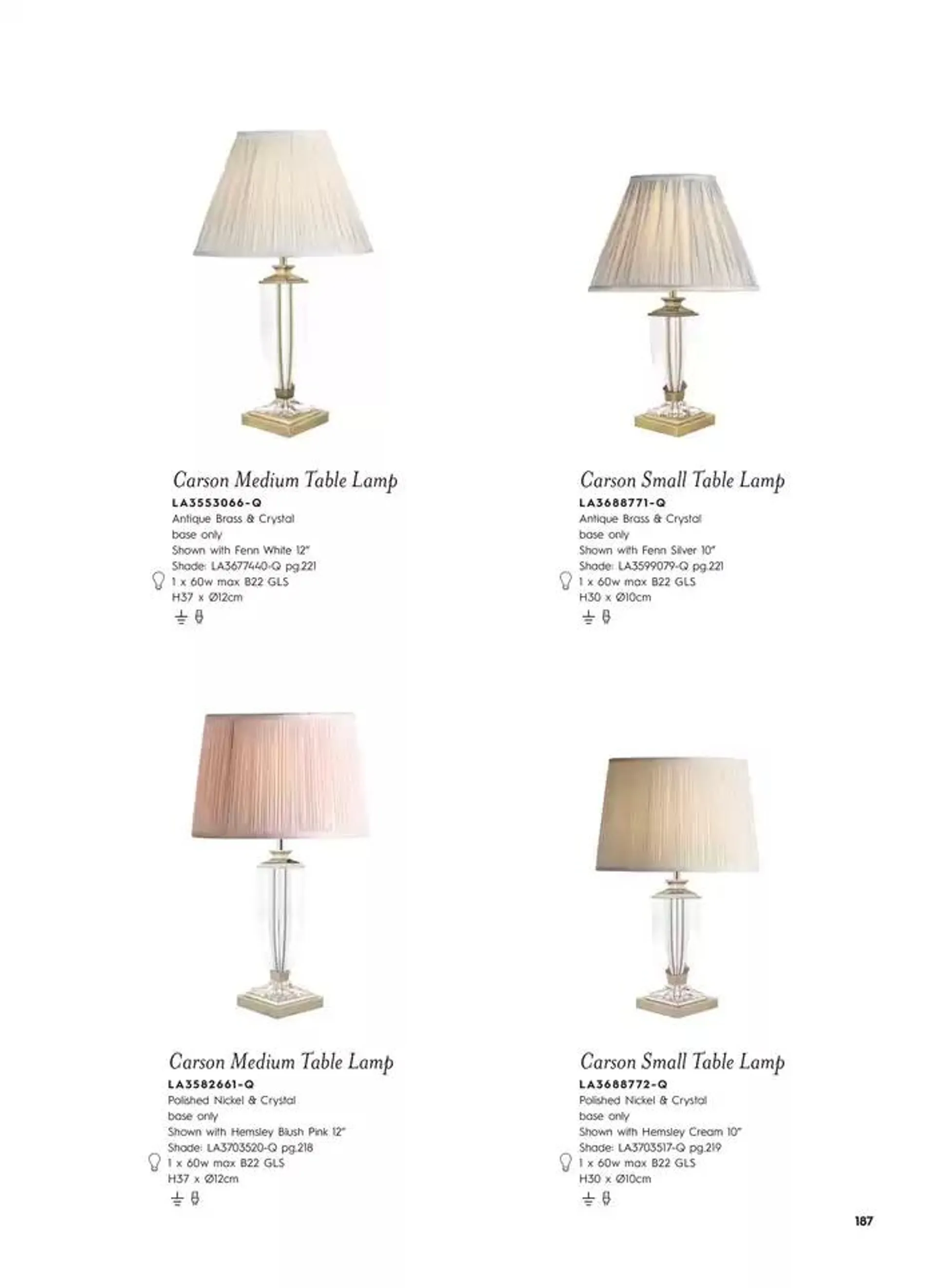 Catálogo de Lighting & Mirror Collection 12 de marzo al 31 de agosto 2025 - Página 189