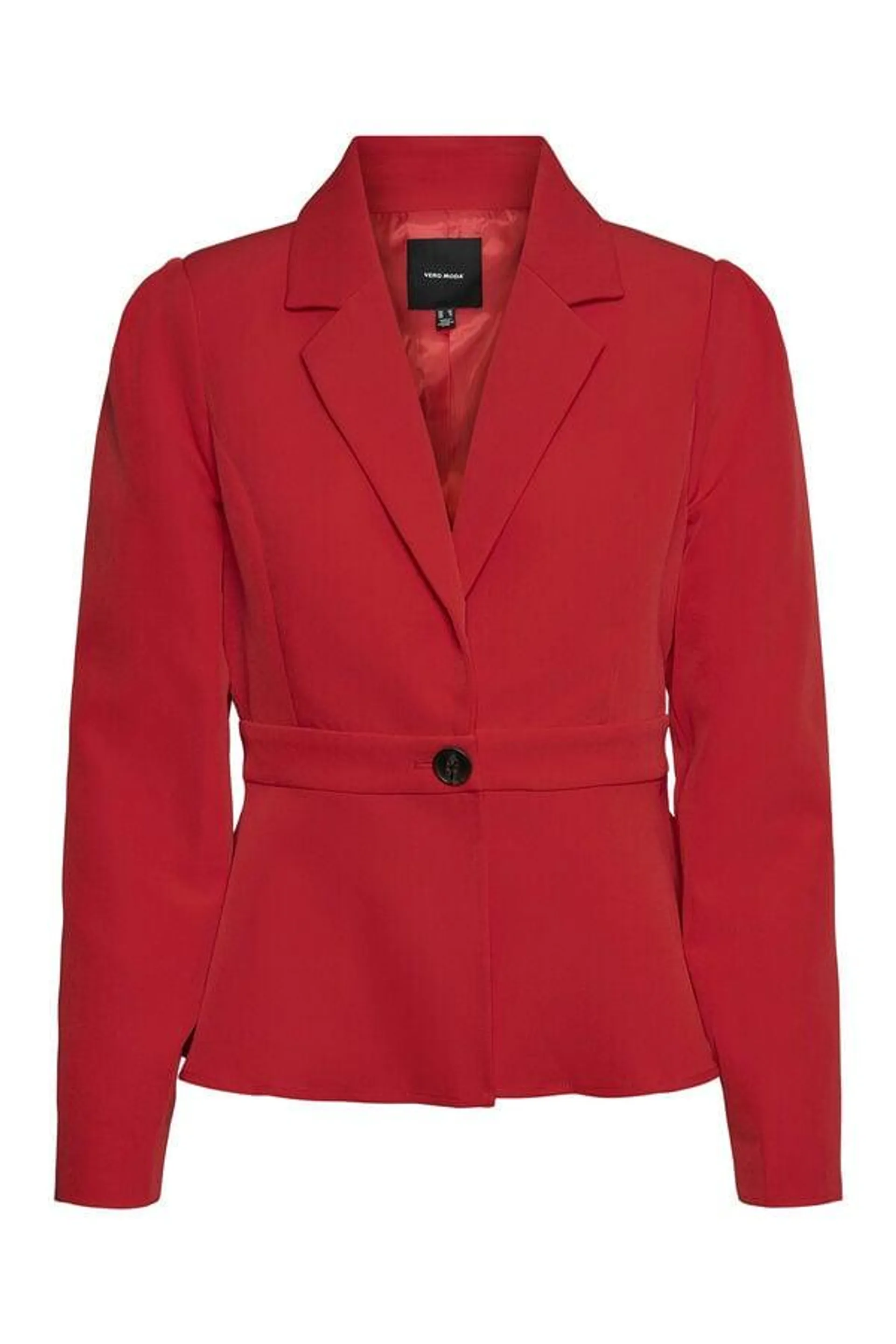 Blazer ajustada peplum