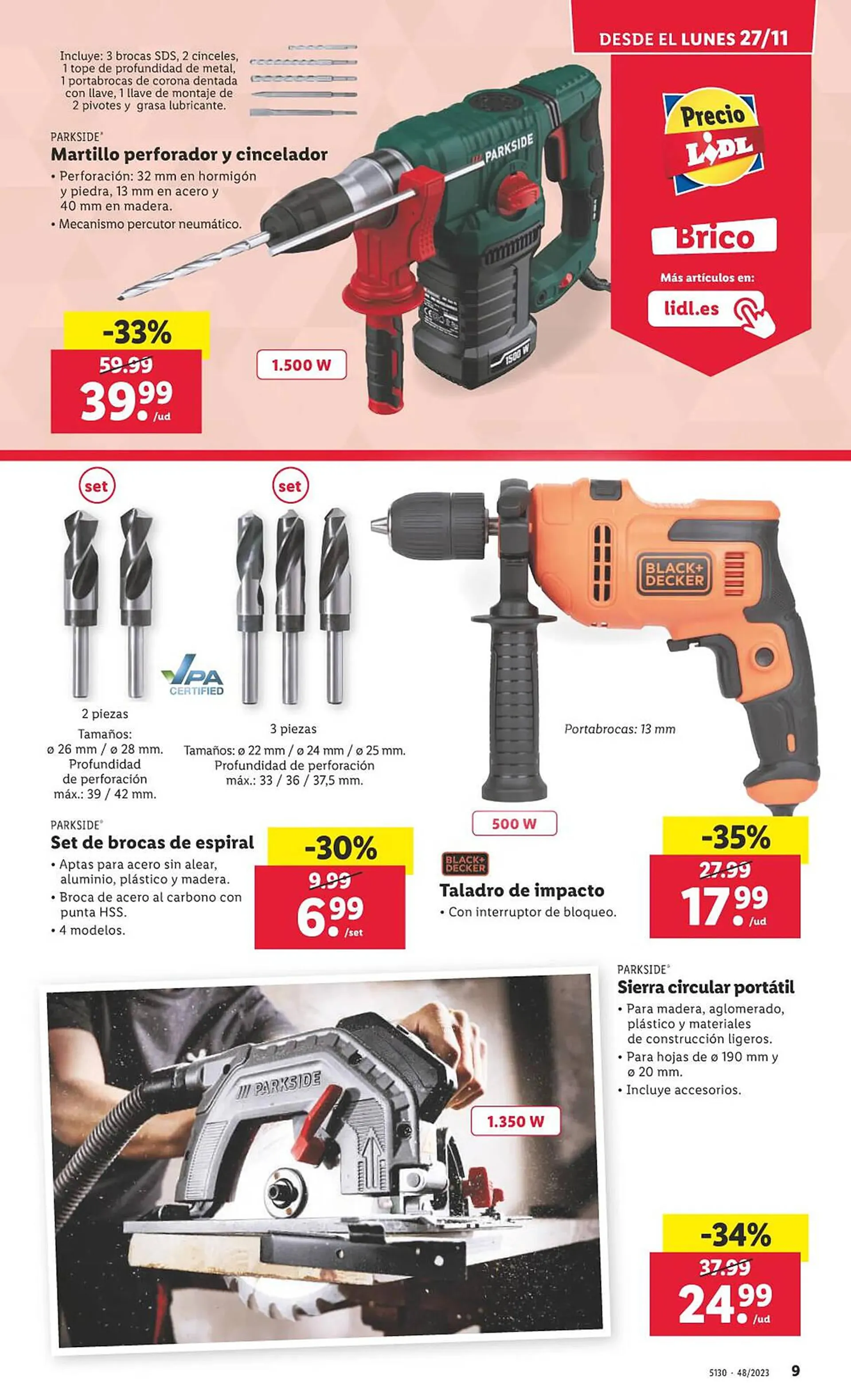 Catálogo de Folleto Lidl 27 de noviembre al 3 de diciembre 2023 - Página 9