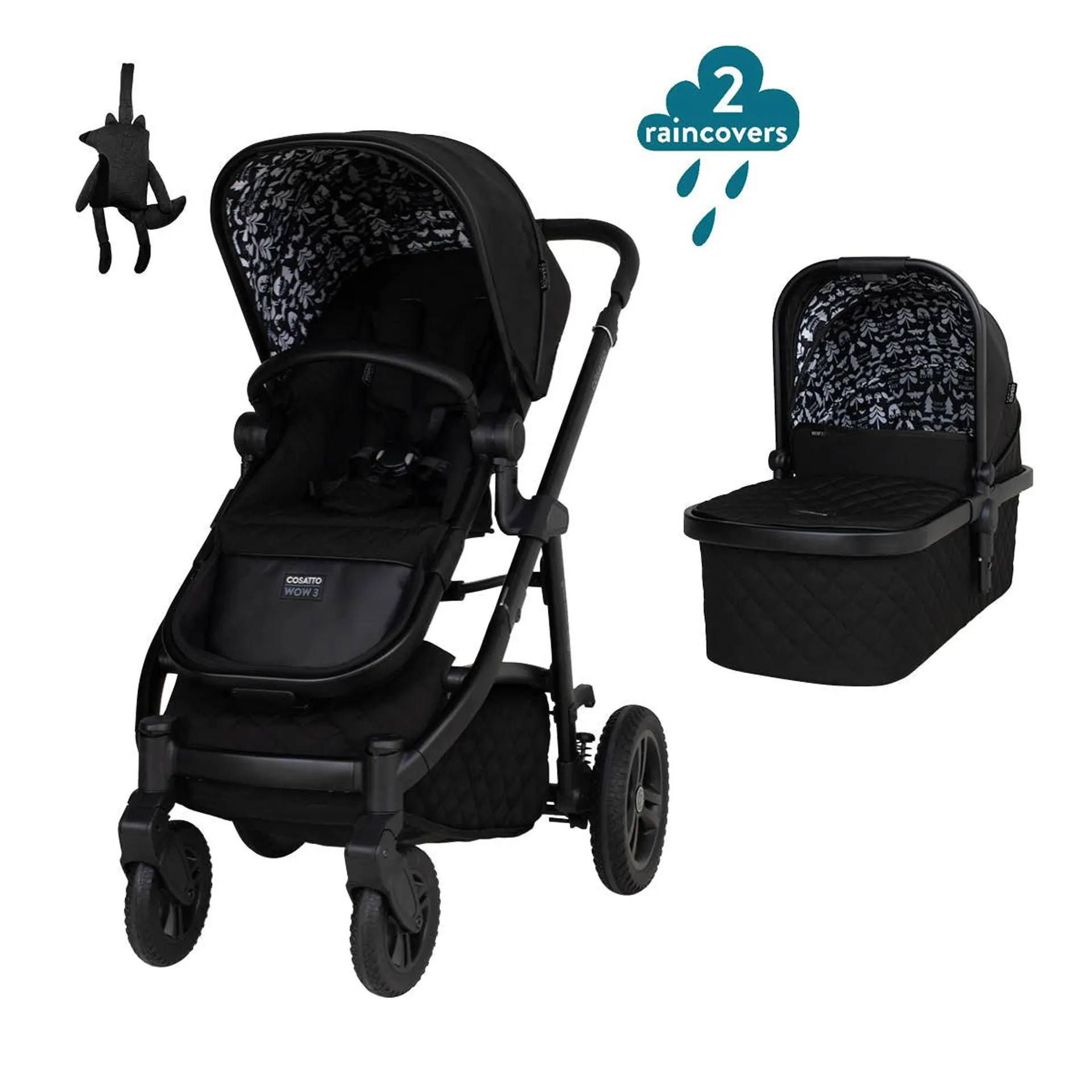 Pack Wow 3 con Carrito y Silla de Paseo - Silhouette