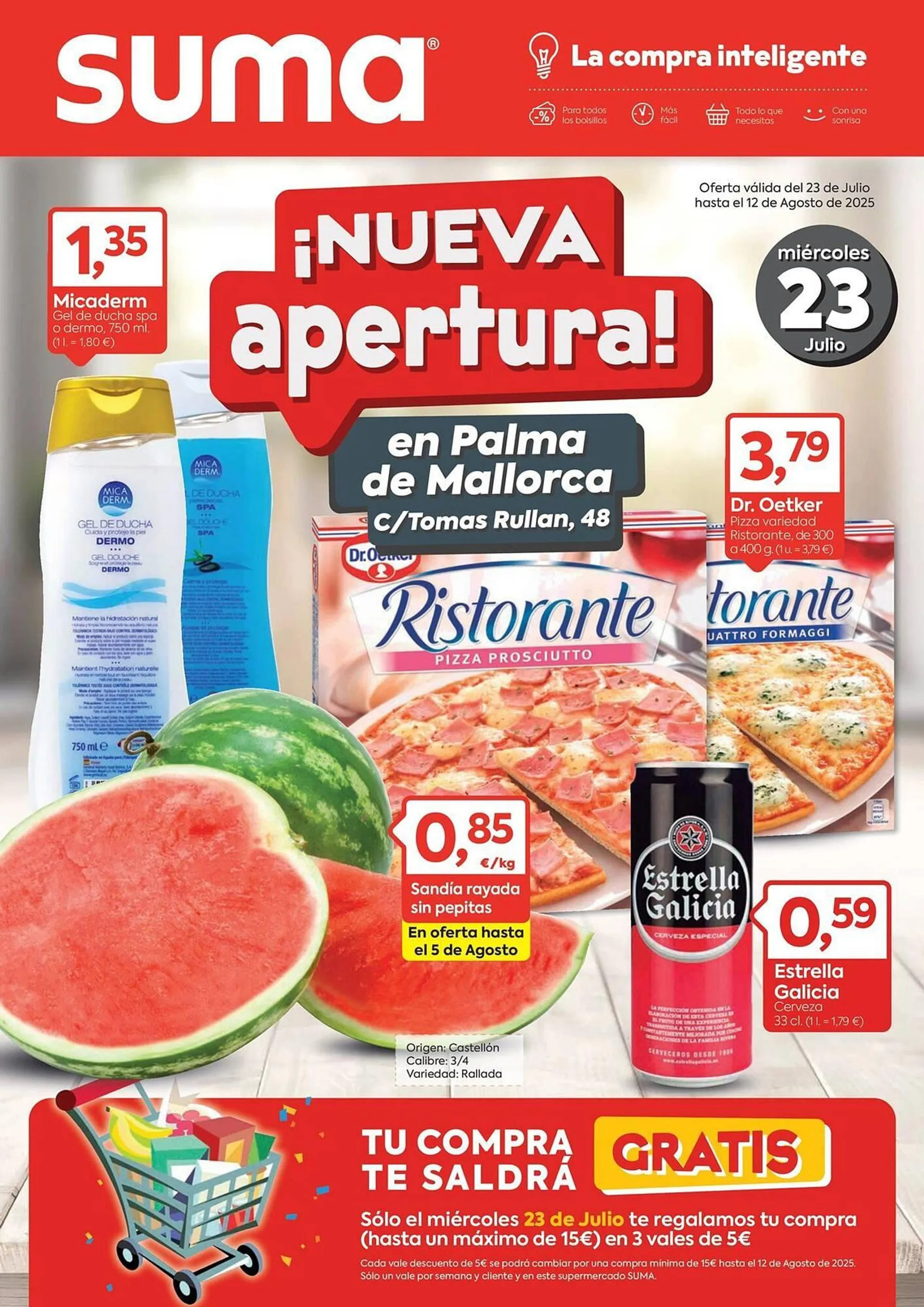 Catálogo de Folleto Suma Supermercados 23 de julio al 12 de agosto 2025 - Página 1