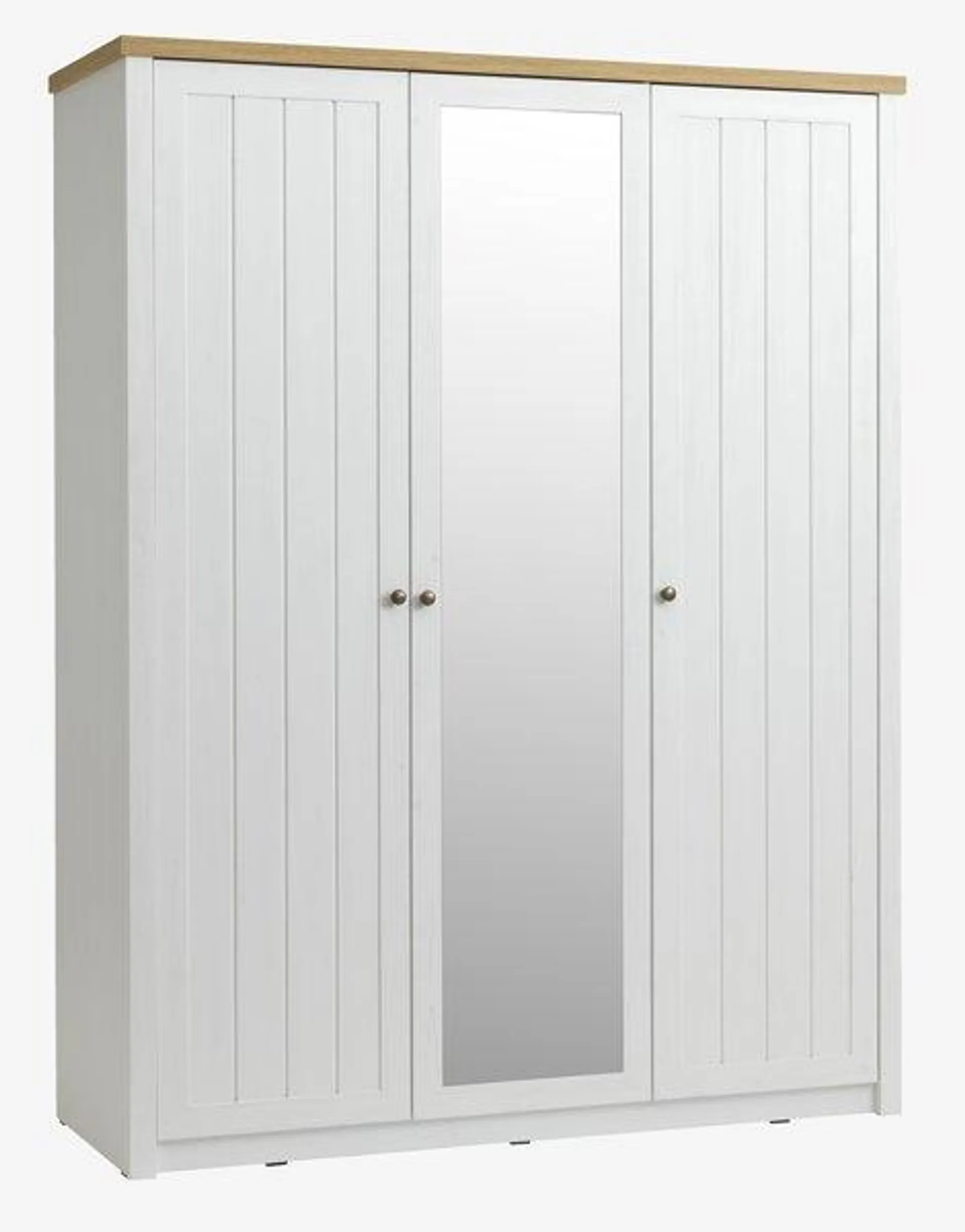 Armario MARKSKEL 162x210 blanco/color roble