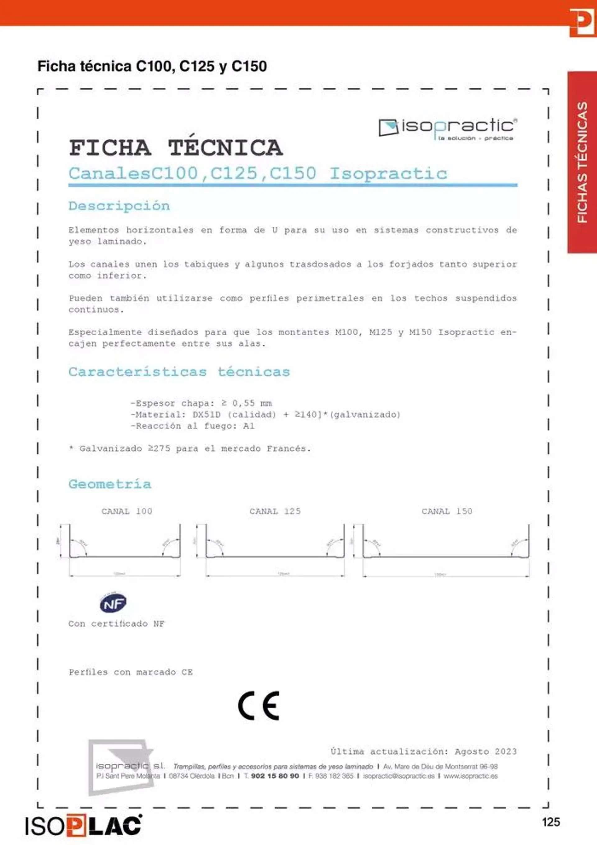 Catálogo de Manual Técnico Isoplac 15 de noviembre al 30 de noviembre 2024 - Página 125