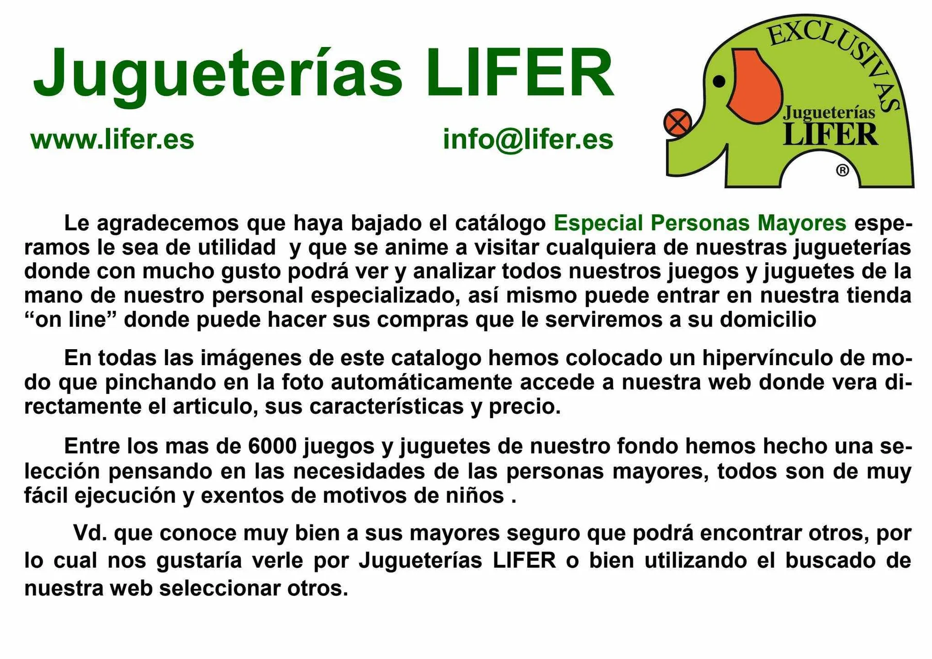 Catálogo Jugueterías Lifer - 2