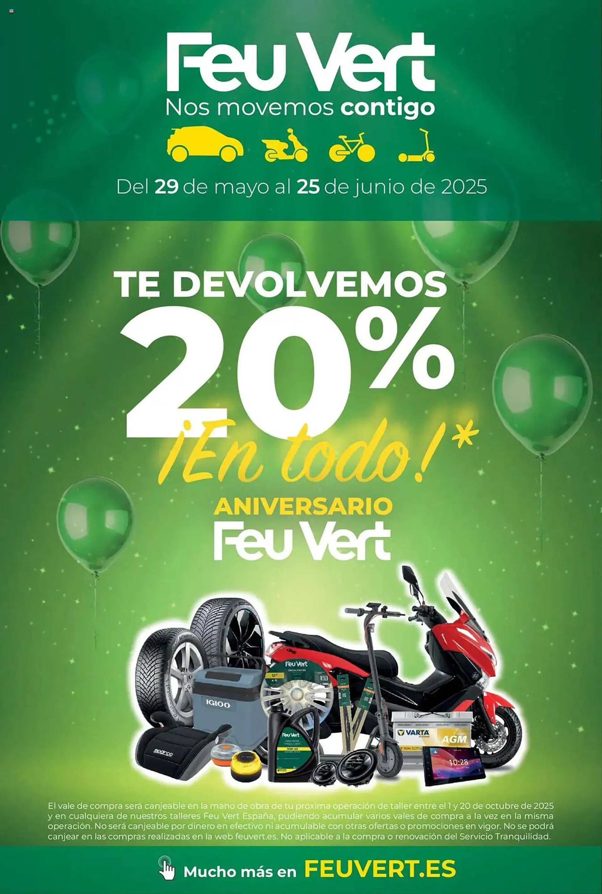 Catálogo de Folleto Feu Vert 29 de mayo al 25 de junio 2025 - Página 1