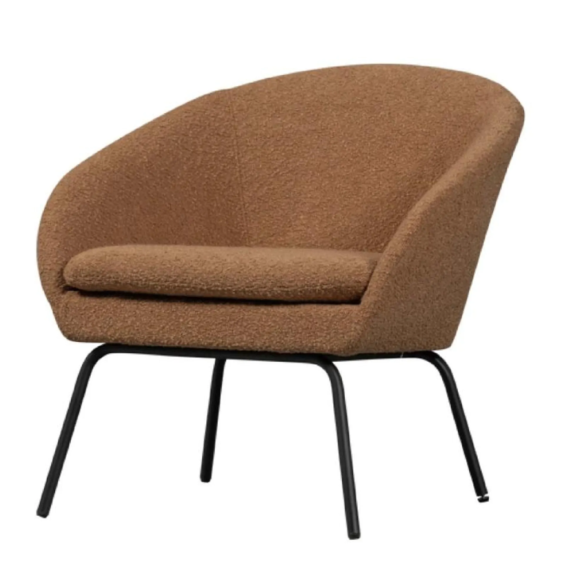 Sillón Ditte Bouclé ​​Cognac