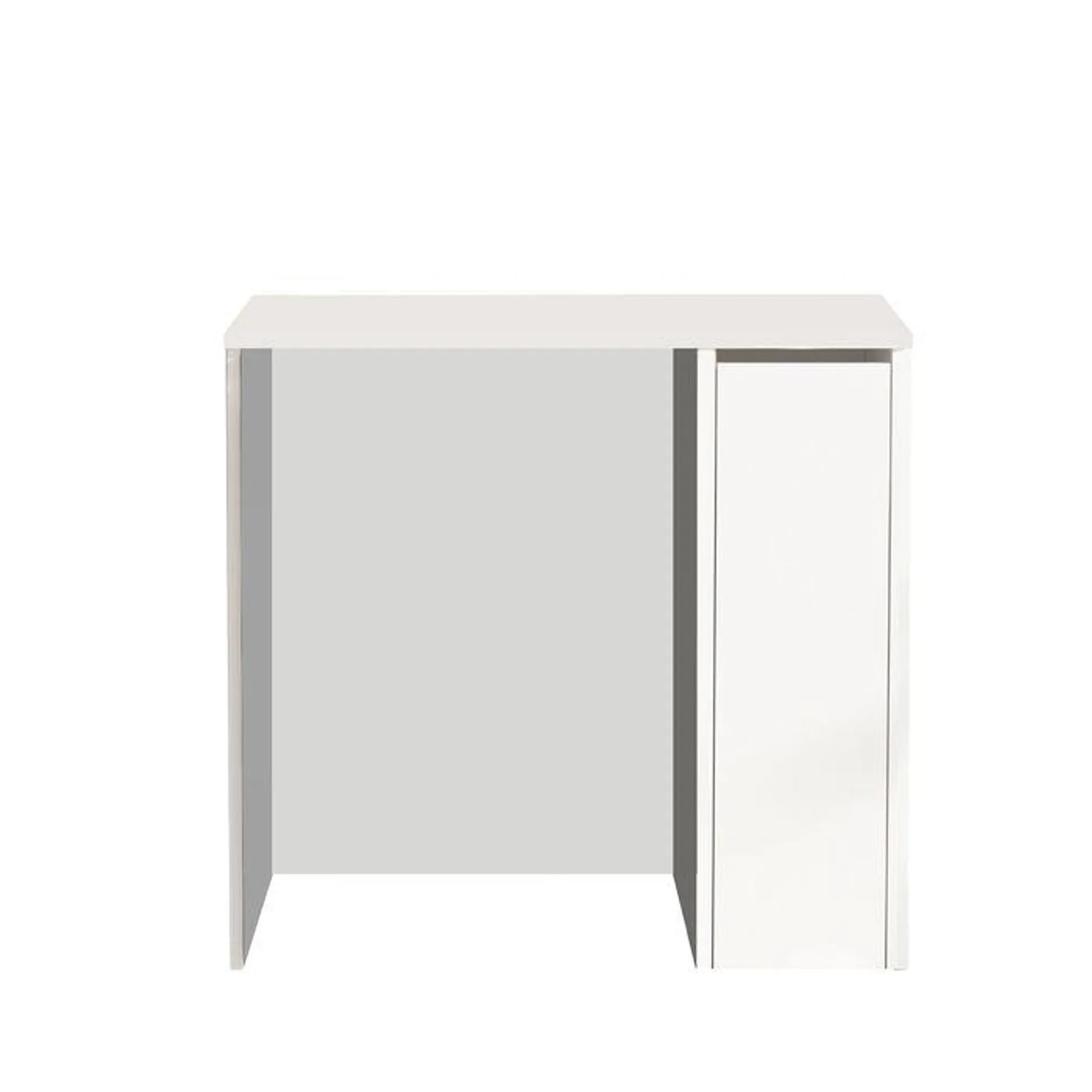 Mueble para lavadora con cajón Viano Blanco