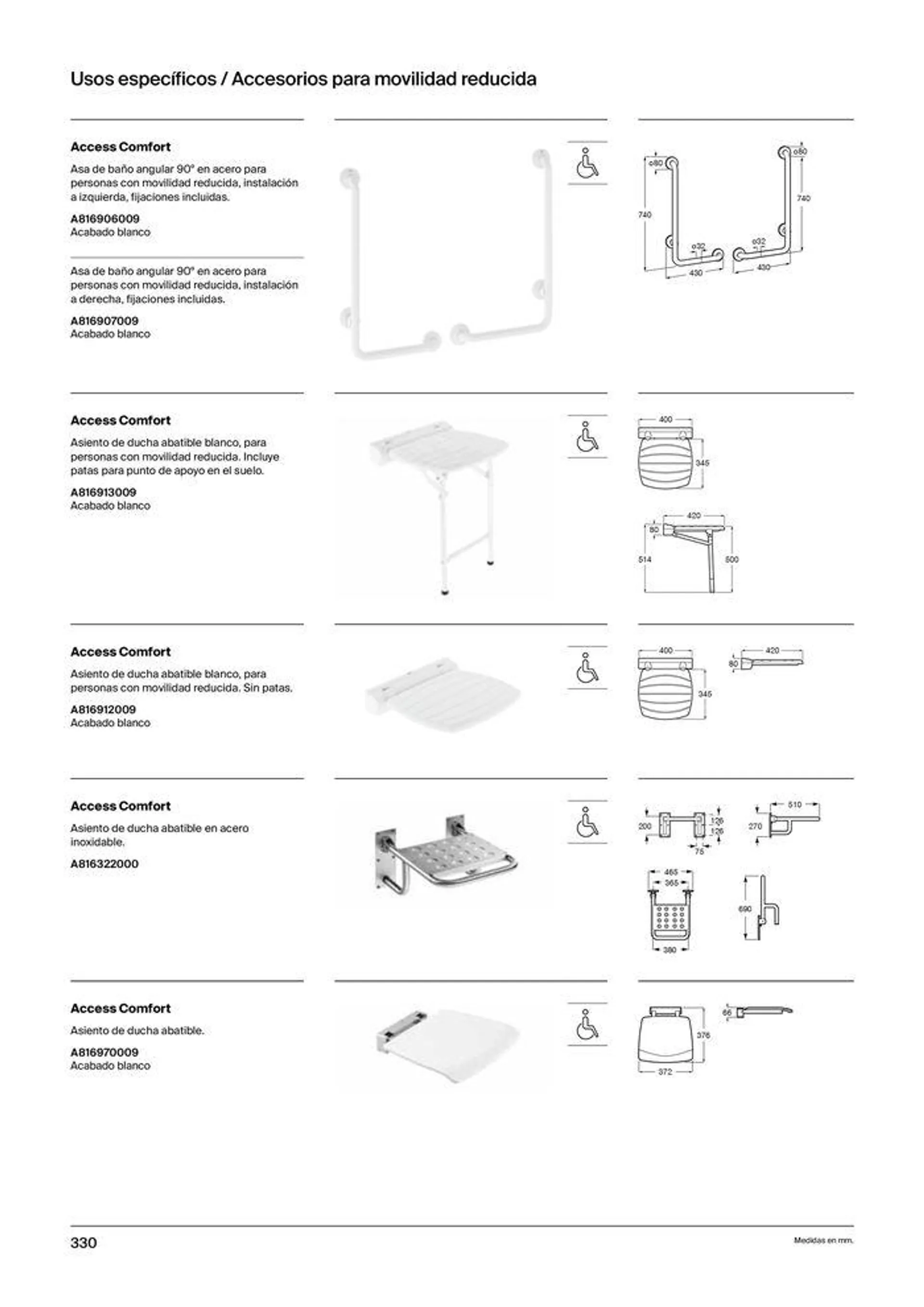 Catálogo de Colecciones de Baño, Muebles y Accesorios 19 de septiembre al 31 de diciembre 2024 - Página 332