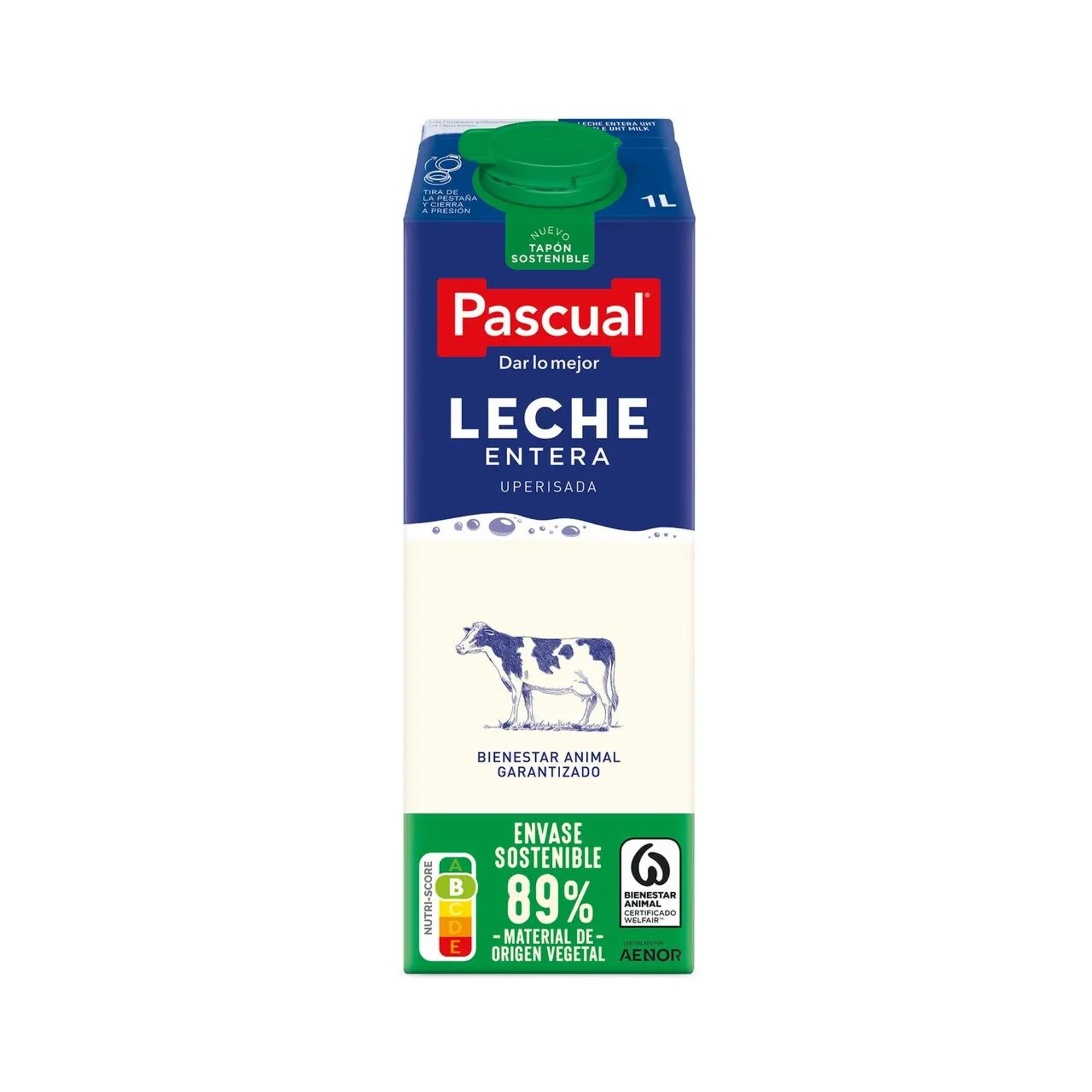 PASCUAL Leche entera de vaca 1 l.