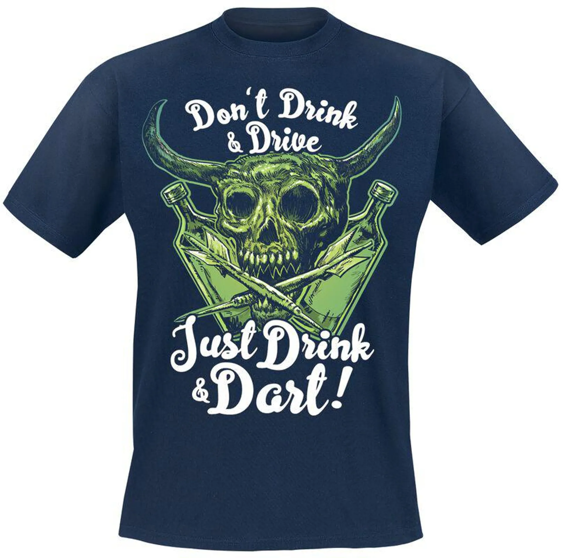"Just Drink And Dart" Camiseta Azul marino de Darts