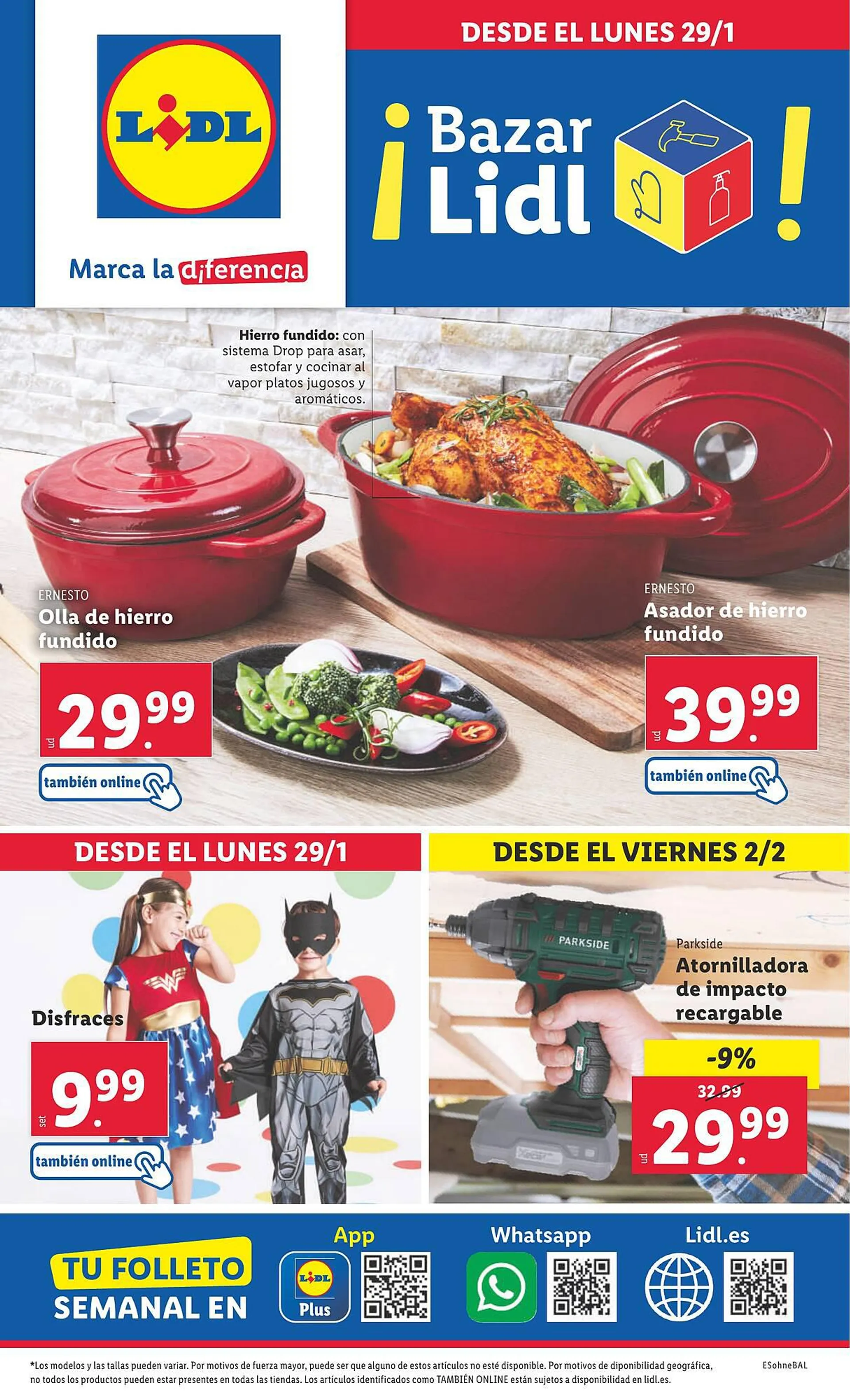 Catálogo de Folleto Lidl 29 de enero al 4 de febrero 2024 - Página 1