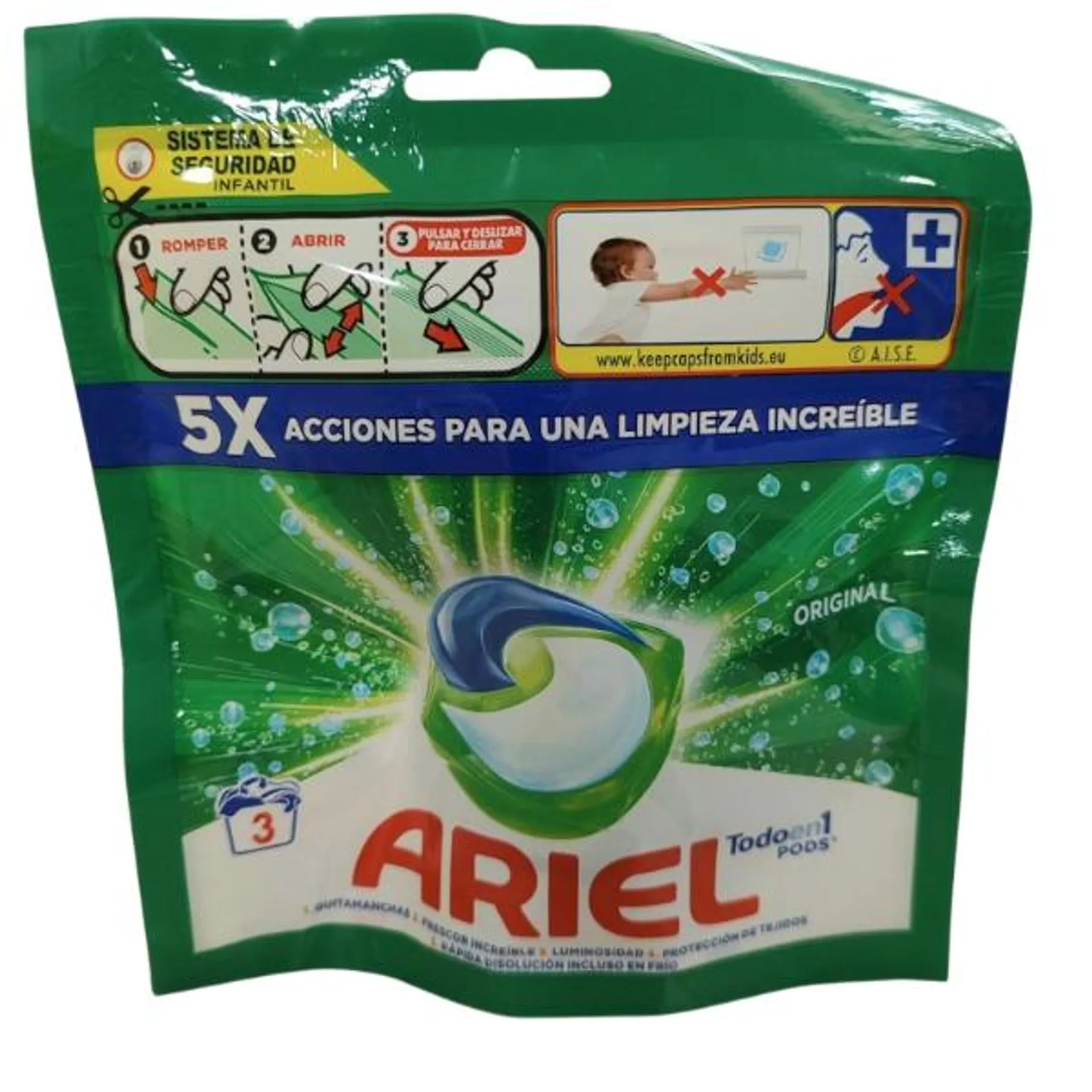 DETERGENTE PODS ORIGINAL 3 DOSIS