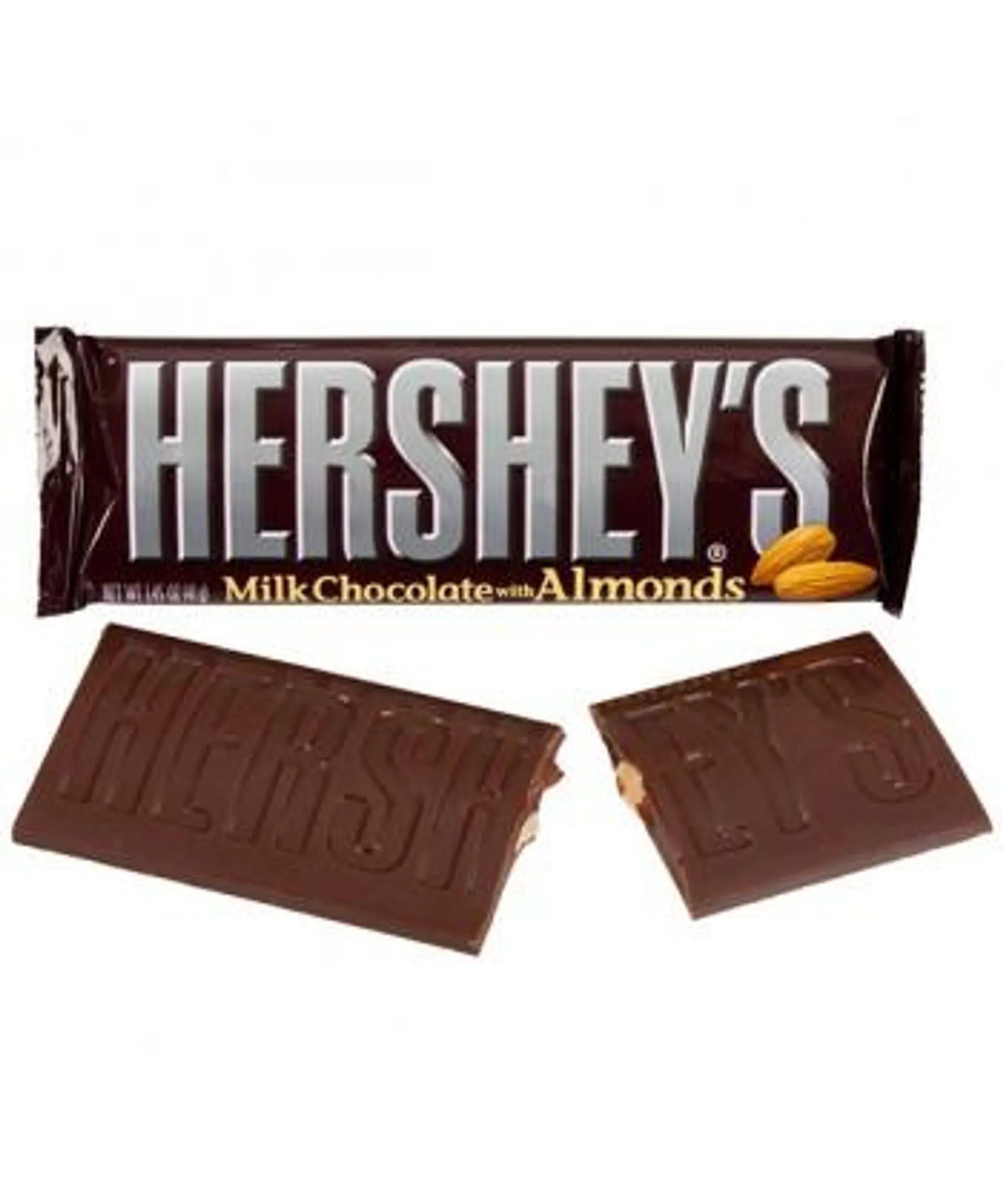 Milk Chocolate almond Bar 43 gr. Hershey's