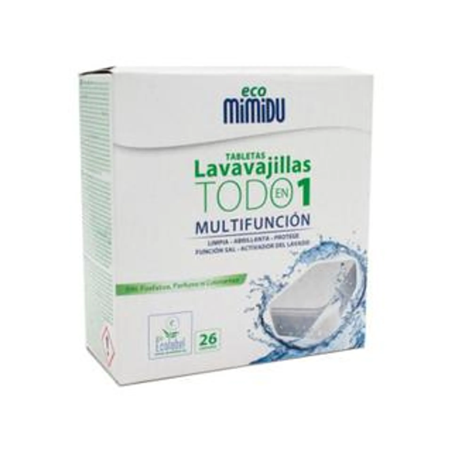 Tableta Lavavajillas Todo En Uno Mimidu ECO 26 dosis