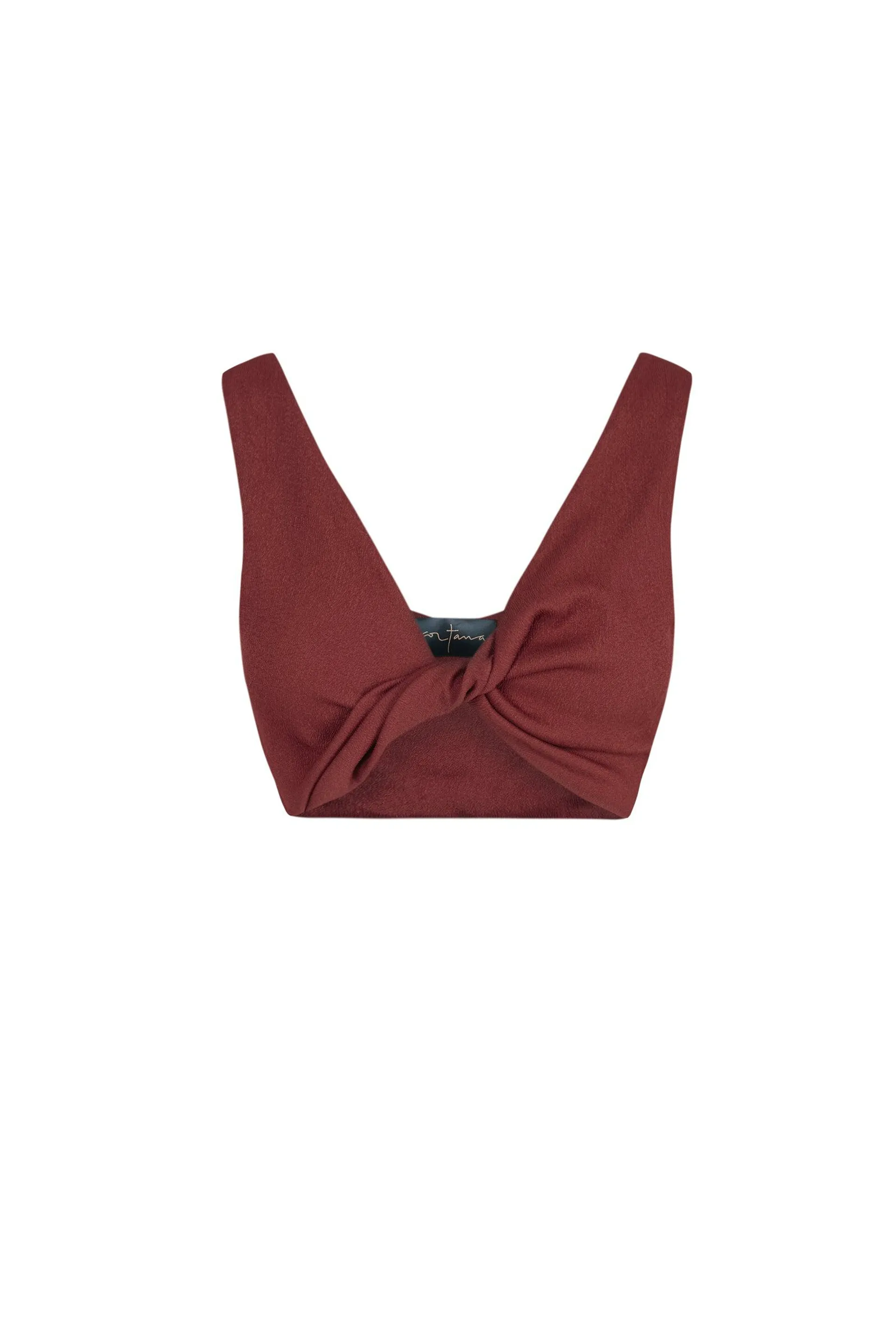 Fiona, crop top rojo carmin