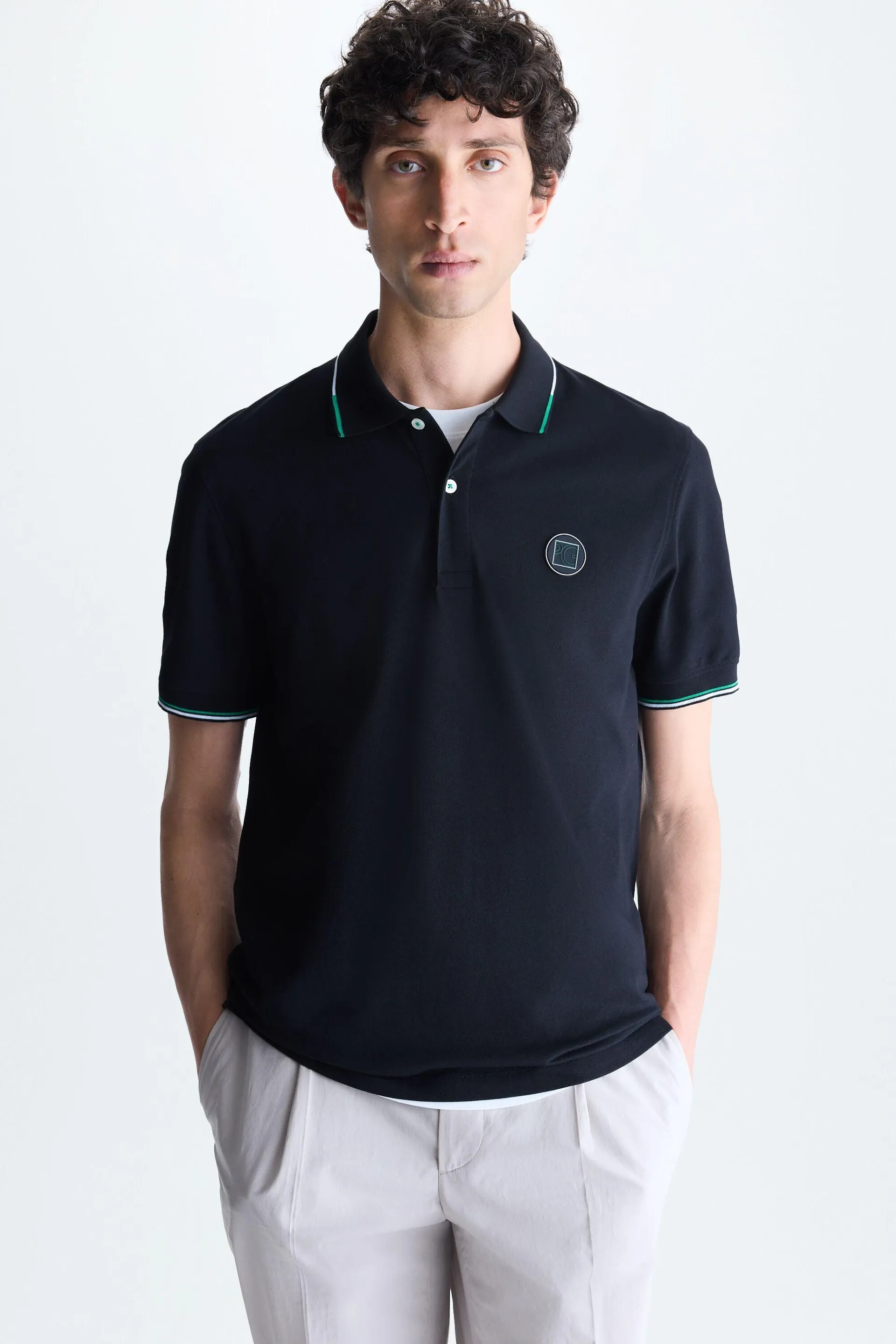 Polo pique stretch