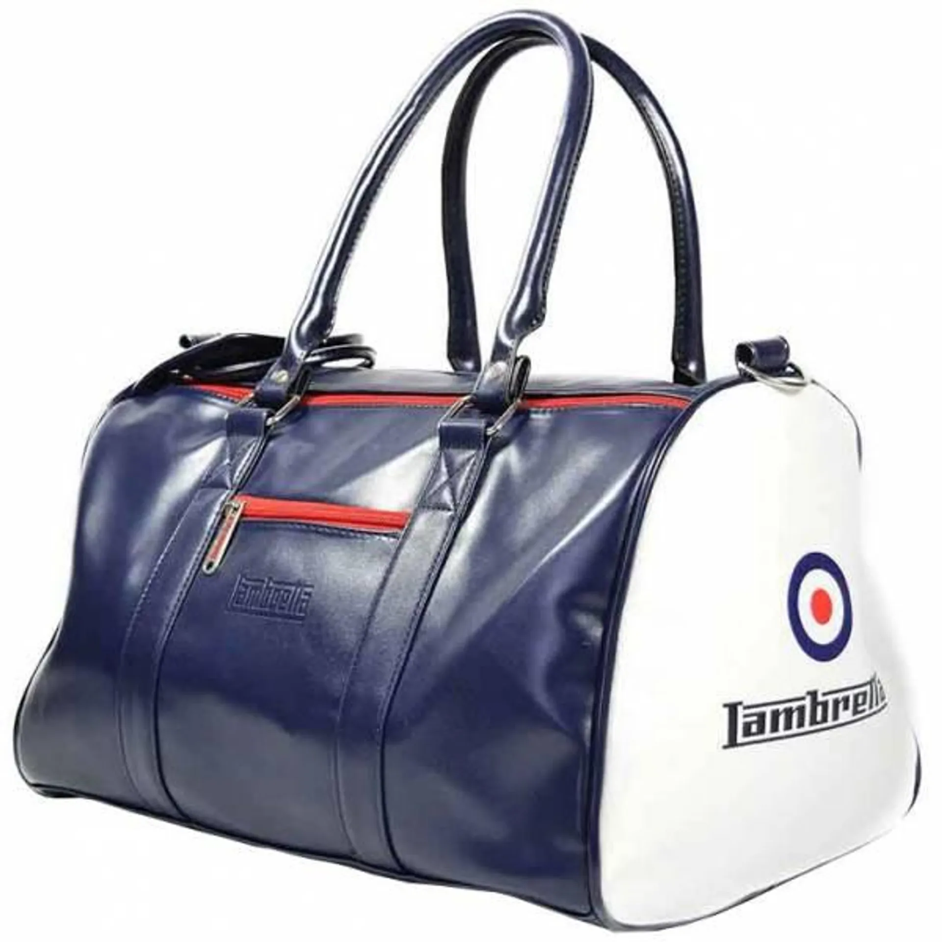 Lambretta Retro Sports Bag Bolso 23x40x25 T20064S-NVY/BLANCO