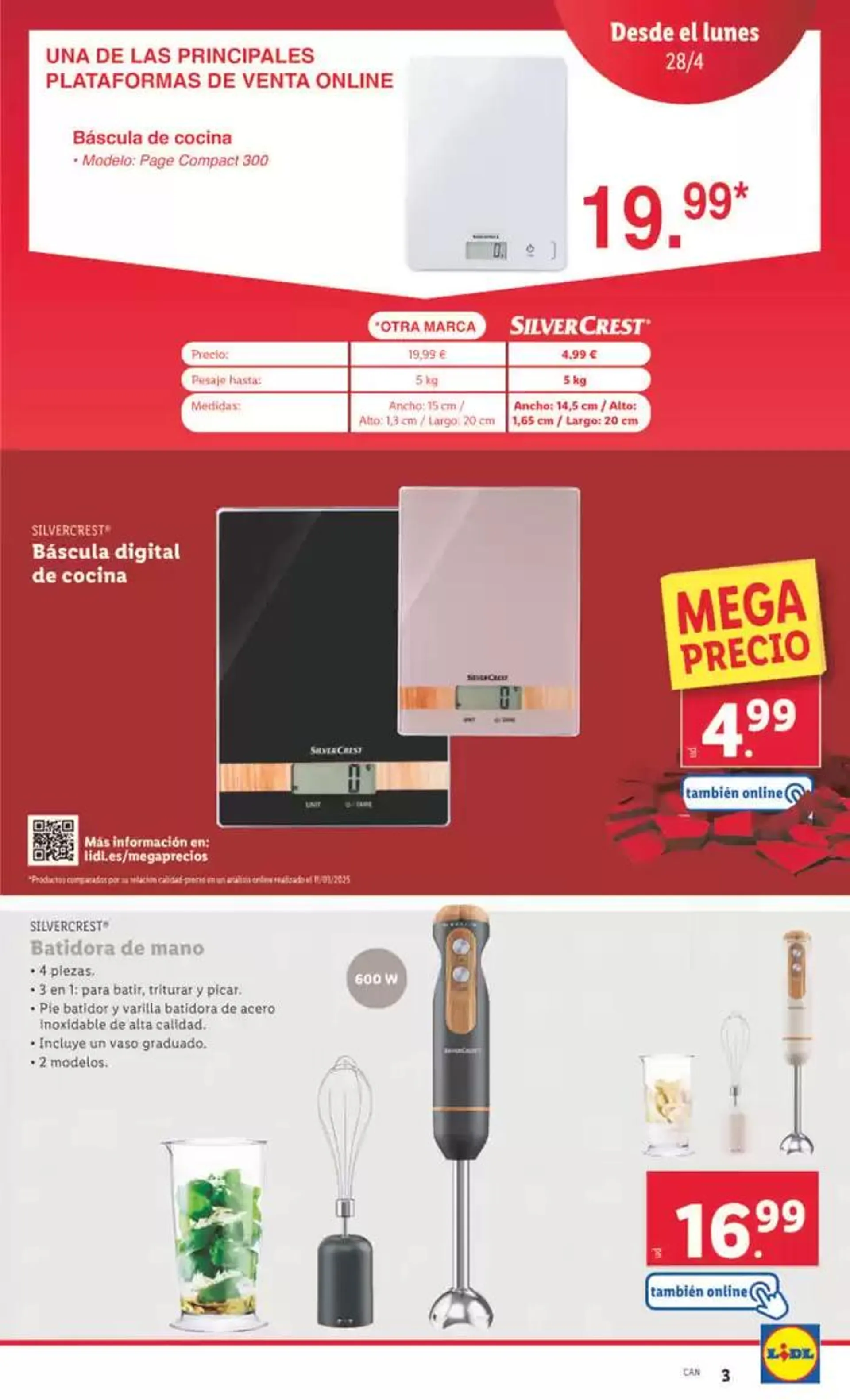 Catálogo de ¡Bazar Lidl! Ofertas válidas del 28/04 al 04/05 28 de abril al 4 de mayo 2025 - Página 3
