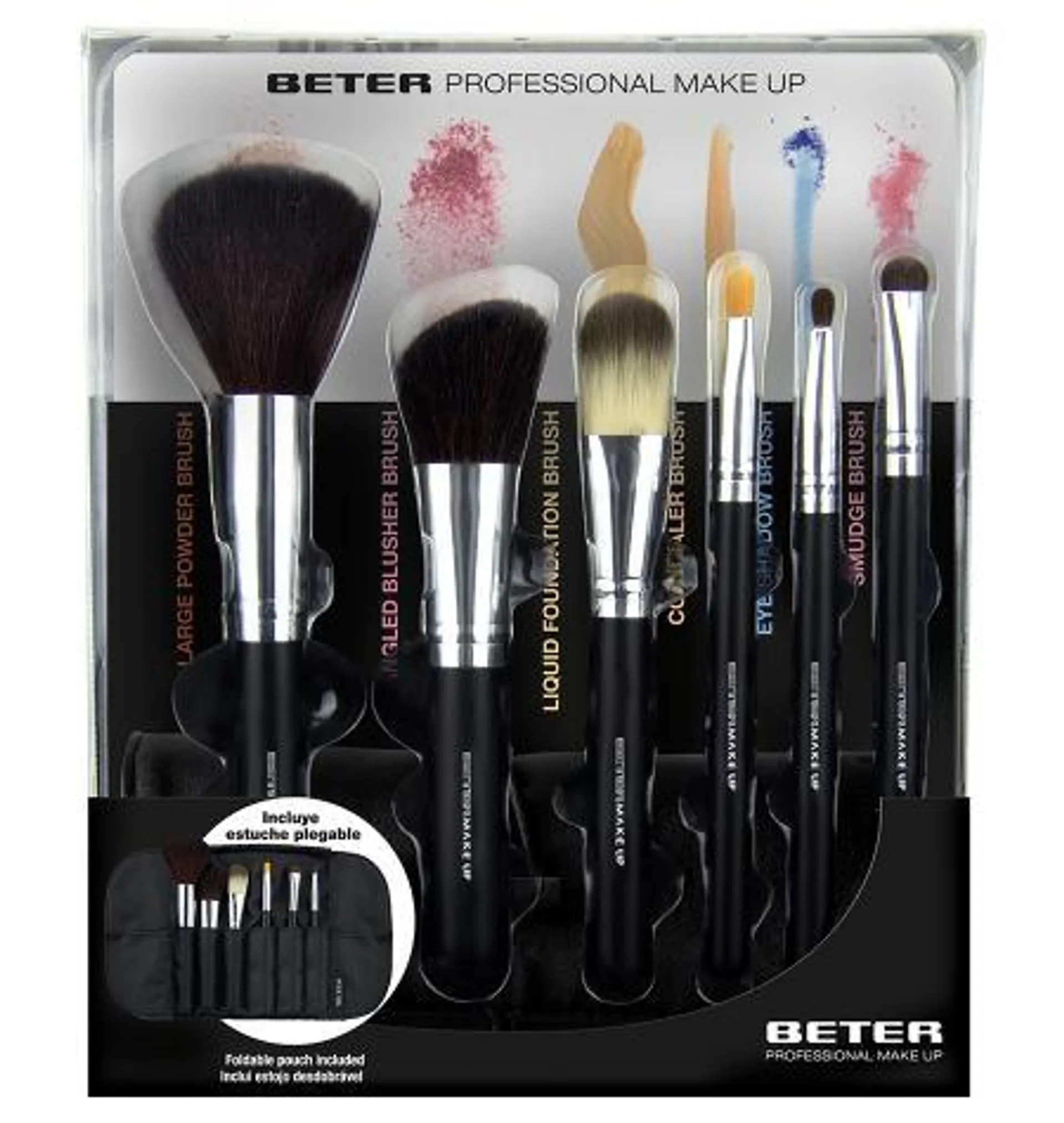 Kit completo con 6 brochas Professional Make up