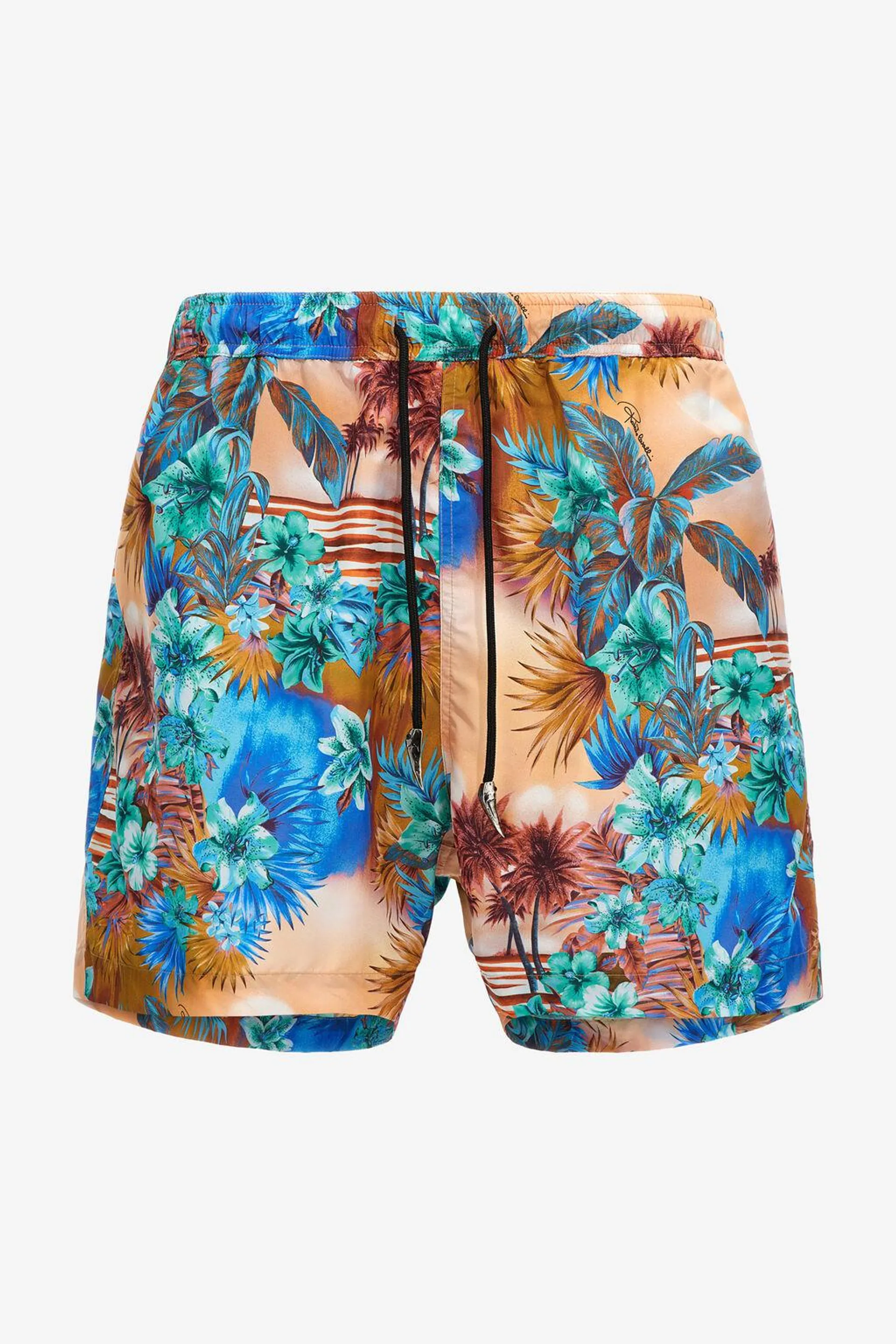 Swim shorts with Hawaii print