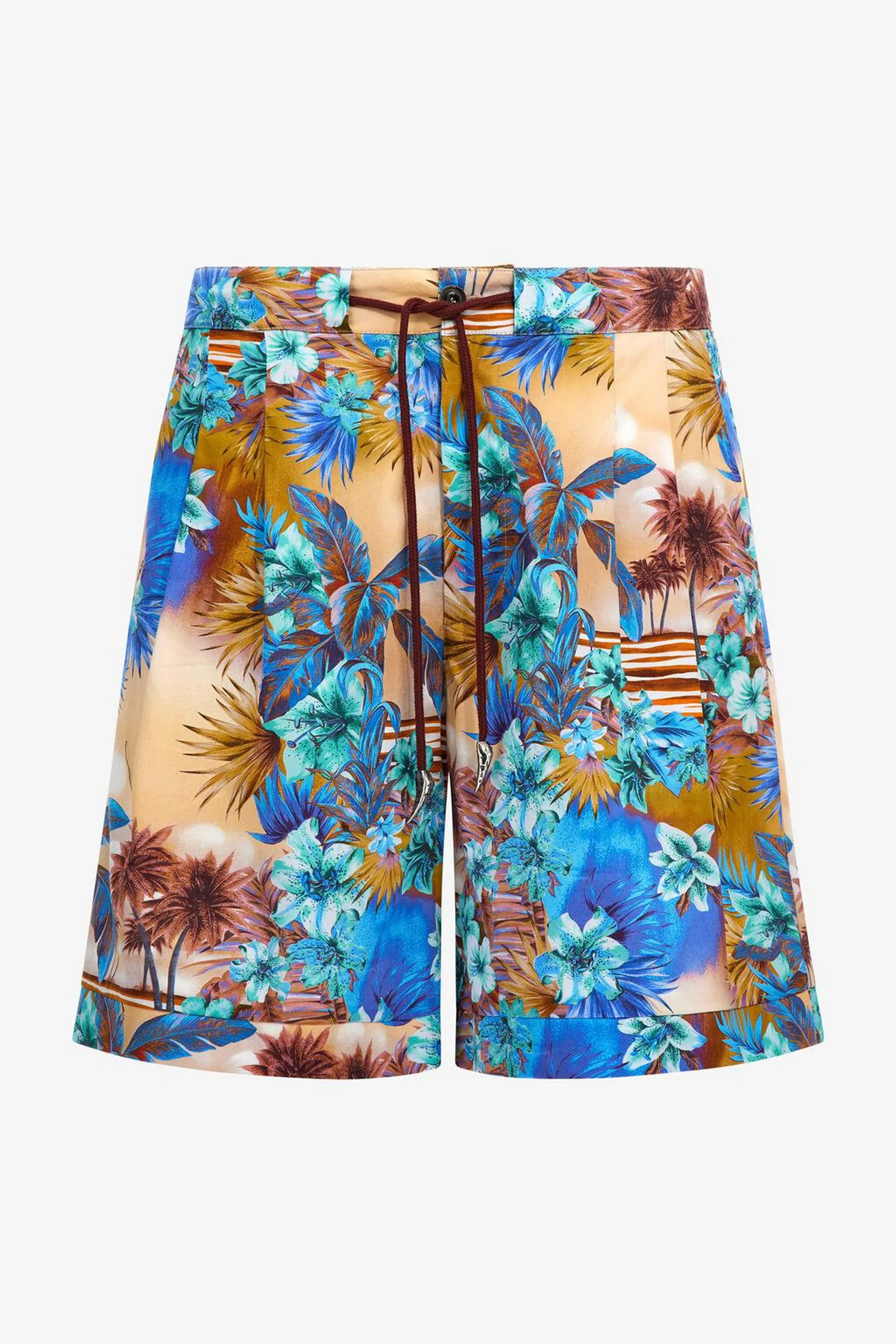 Swim shorts with Hawaii print